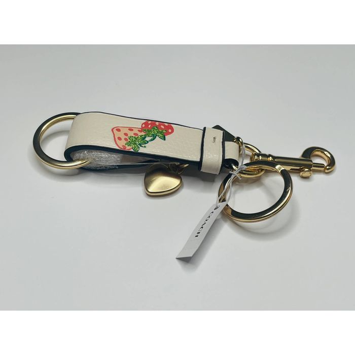 Coach Coach Trigger Snap Bag Charm with Strawberry print New Grailed