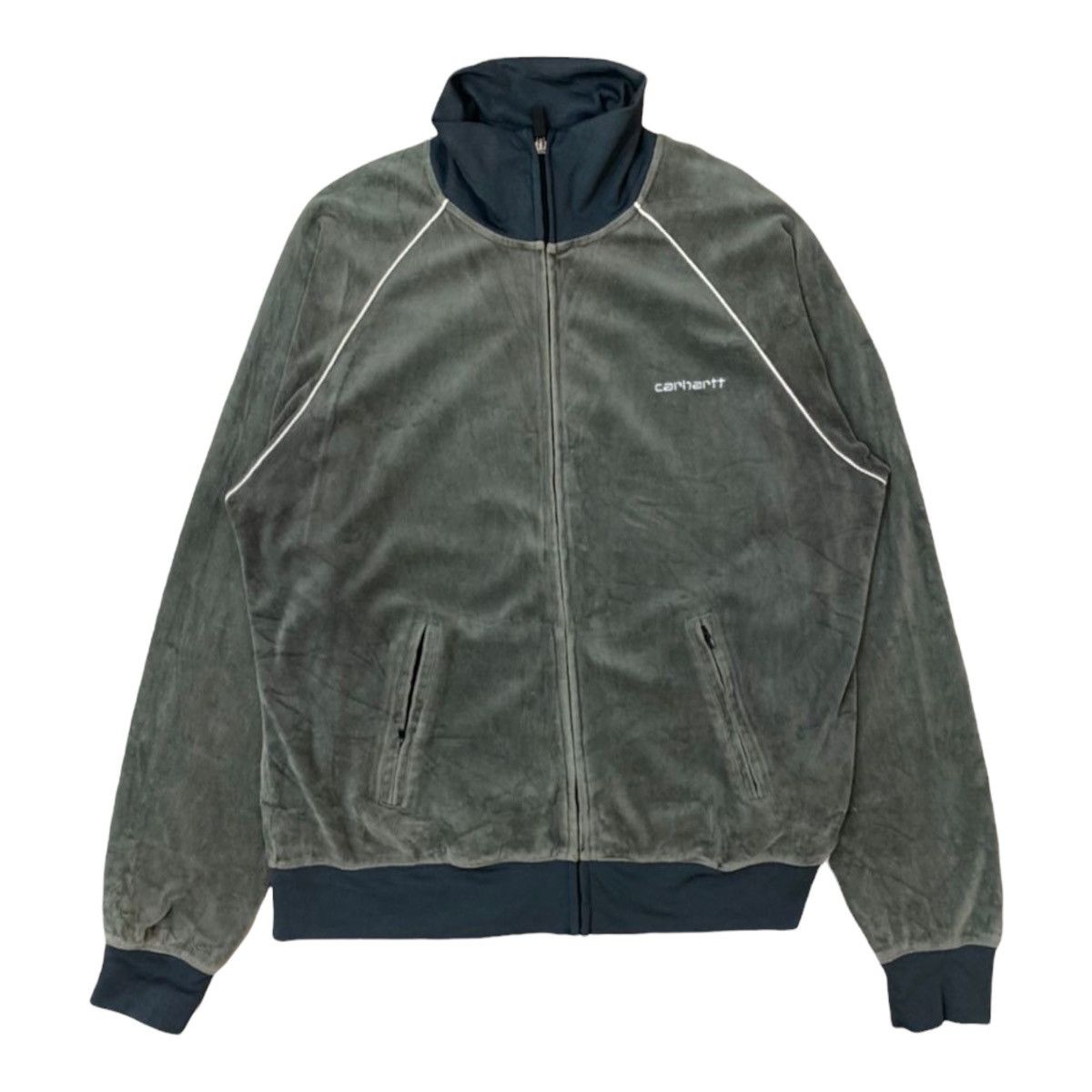 Carhartt Vintage Carhartt Velvet Lightweight Zipper Jacket Size US S / EU 44-46 / 1 - 1 Thumbnail
