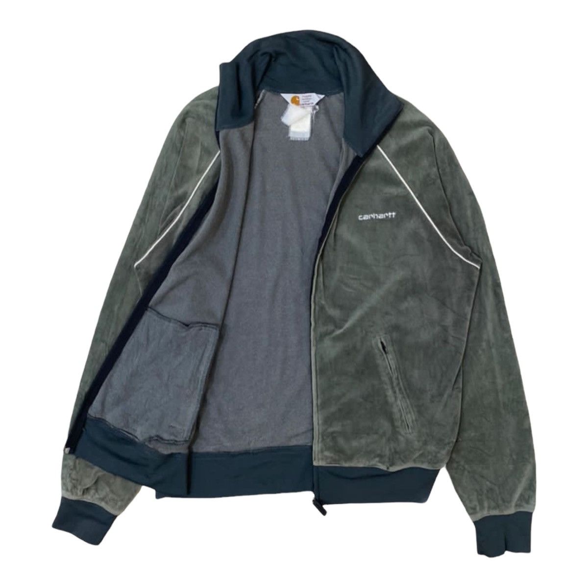 Carhartt Vintage Carhartt Velvet Lightweight Zipper Jacket Size US S / EU 44-46 / 1 - 6 Thumbnail