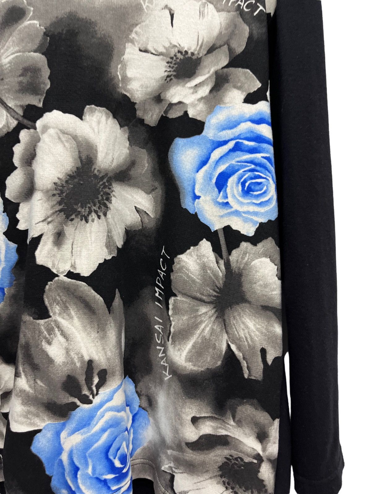 Kansai Yamamoto 🌸KANSAI IMPACT Art Flower Design Long-sleeve Shirt Size US M / EU 48-50 / 2 - 2 Thumbnail