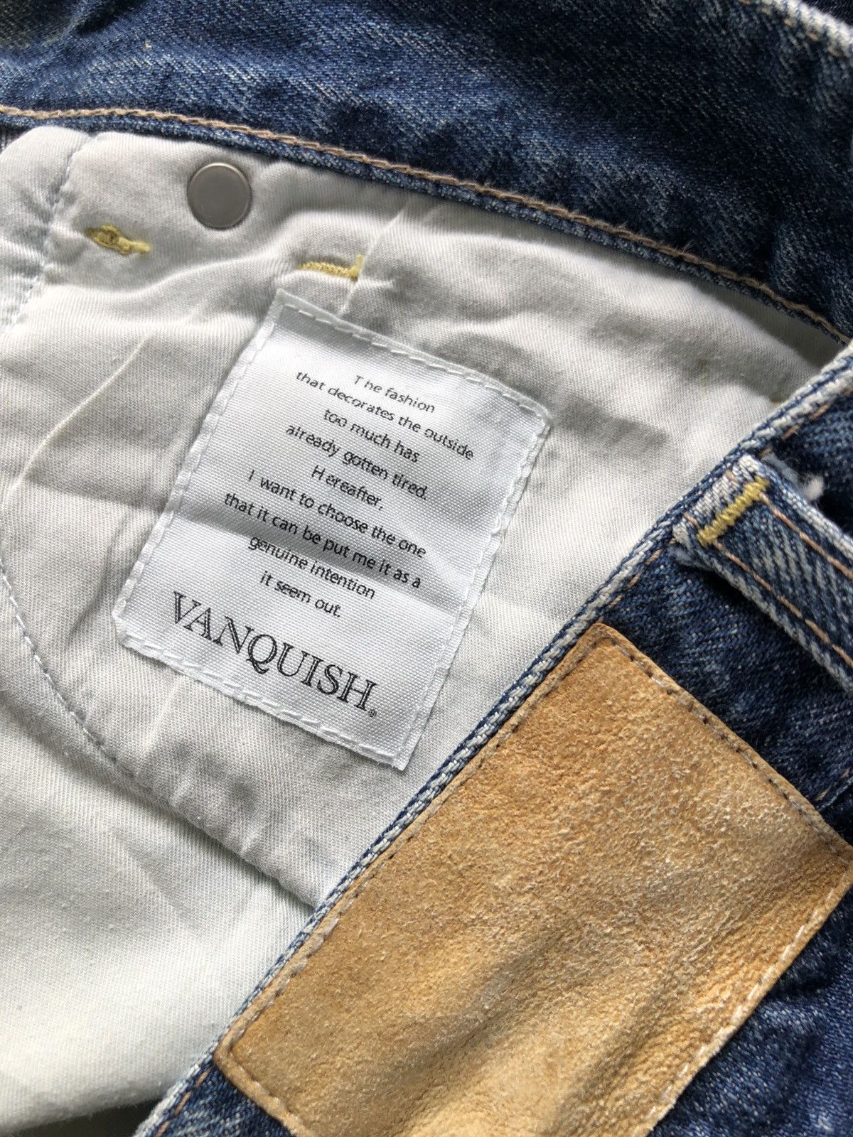 Japanese Brand × Vanquish × Vintage ⚡️STEALS⚡️Vanquish Denim Jeans Made in Japan Size US 27 - 10 Thumbnail