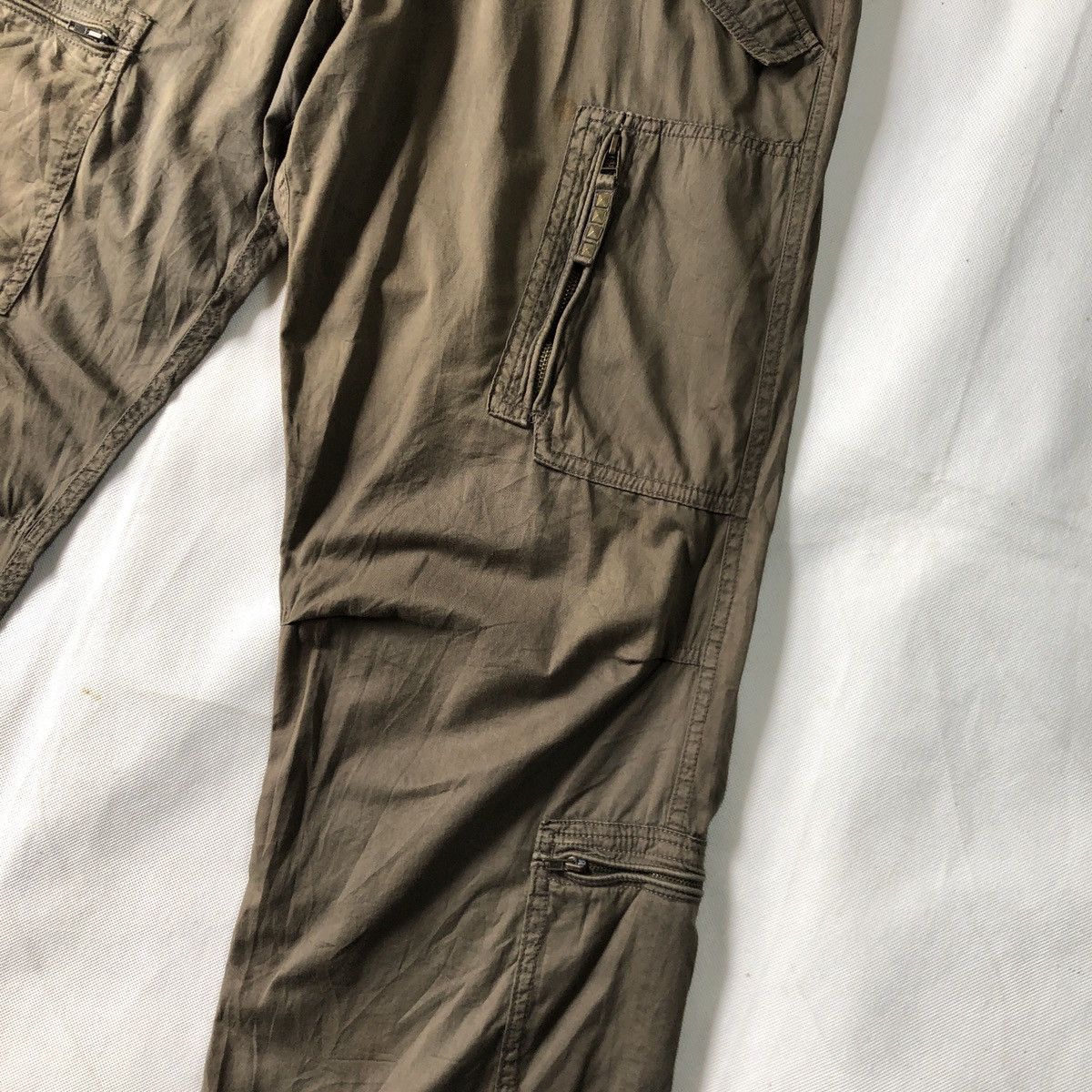 Alphanumeric × Japanese Brand Rare! Alpha Numeric Multipocket Tactical Cargo Faded Pant Size US 33 - 6 Thumbnail