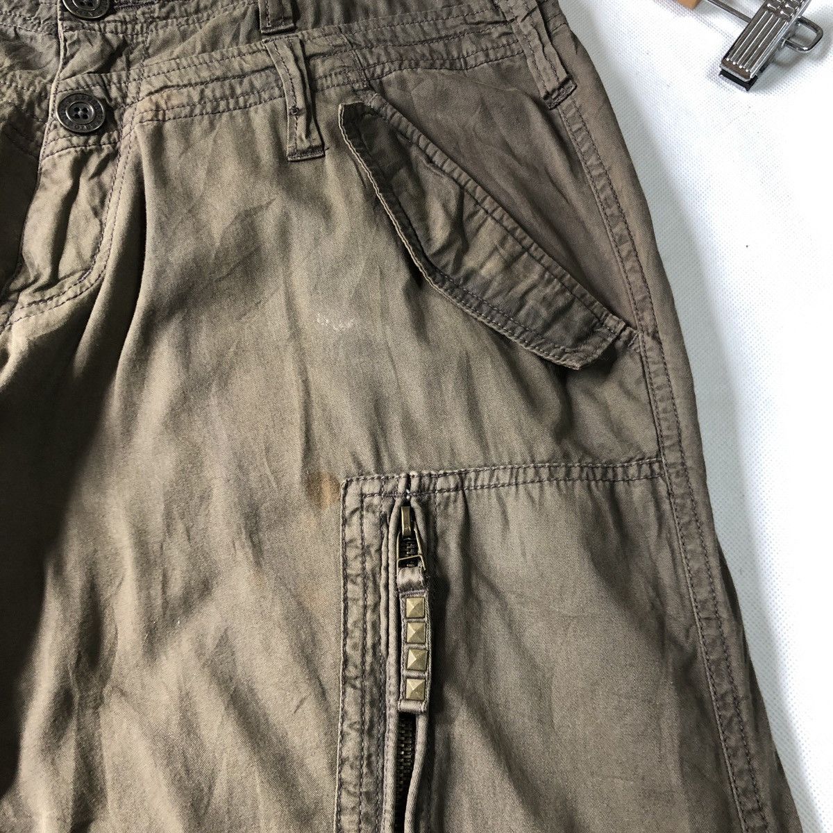 Alphanumeric × Japanese Brand Rare! Alpha Numeric Multipocket Tactical Cargo Faded Pant Size US 33 - 7 Thumbnail