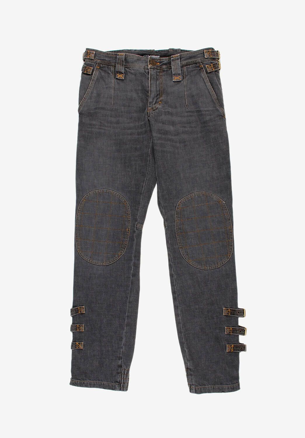 image of Dolce Gabbana Original Dolce&gabbana Denim Runway 2003 Jeans In Size 46 in Grey, Men's