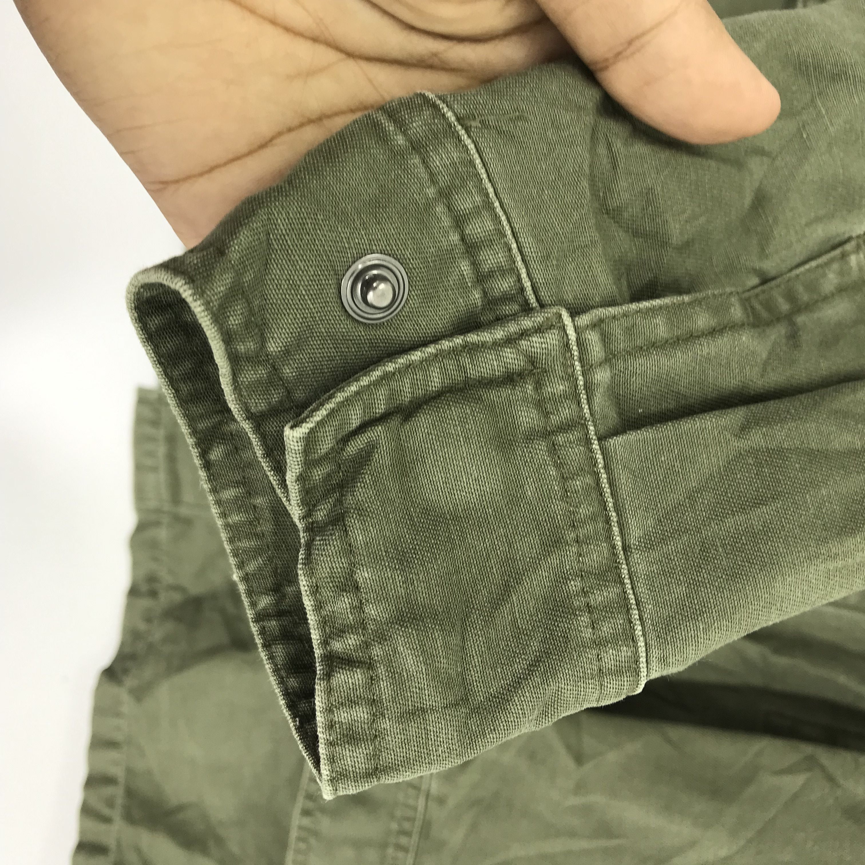 Vintage Vintage M 65 Field Jacket Workers Denim Olive Green Jacket Size US M / EU 48-50 / 2 - 7 Thumbnail