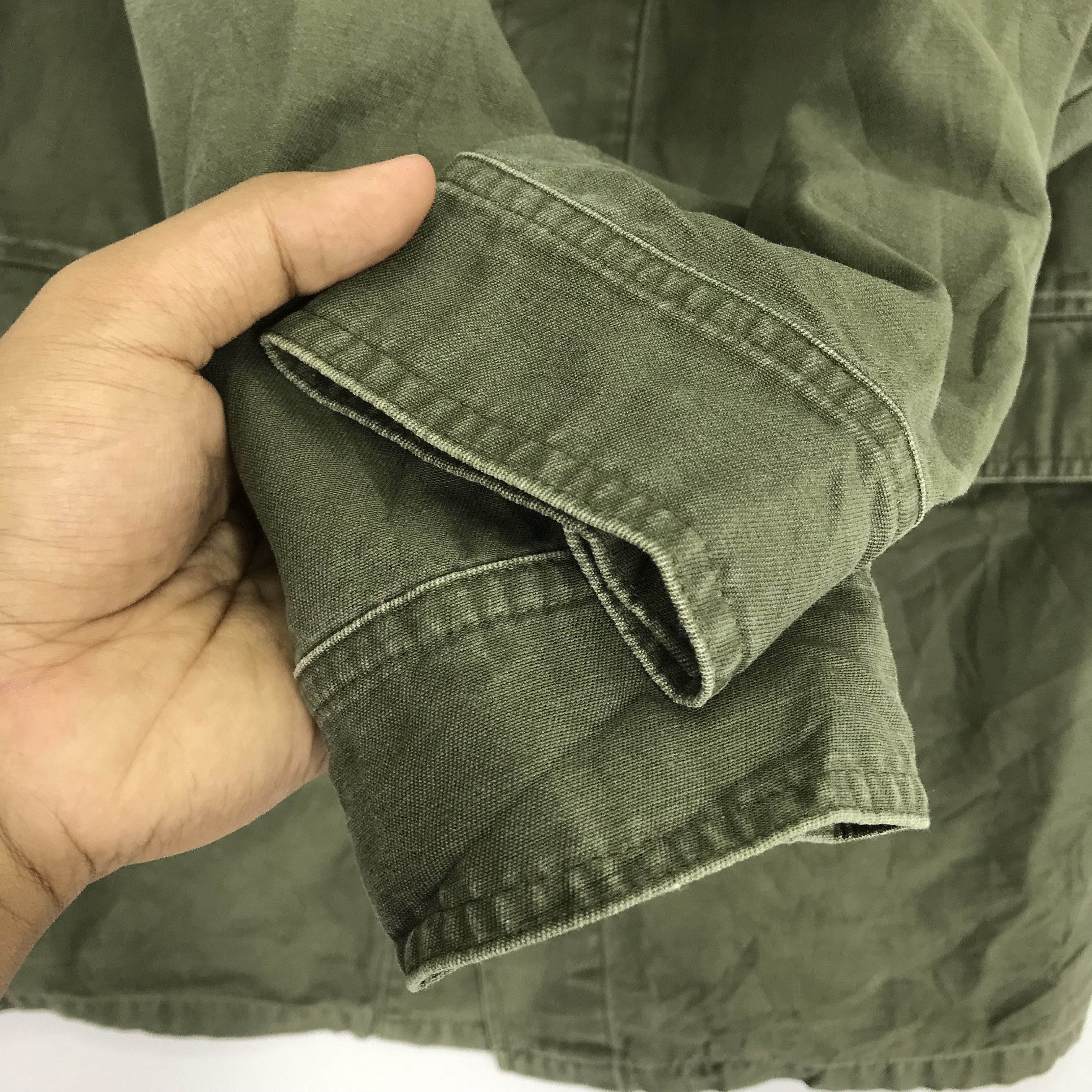 Vintage Vintage M 65 Field Jacket Workers Denim Olive Green Jacket Size US M / EU 48-50 / 2 - 5 Thumbnail