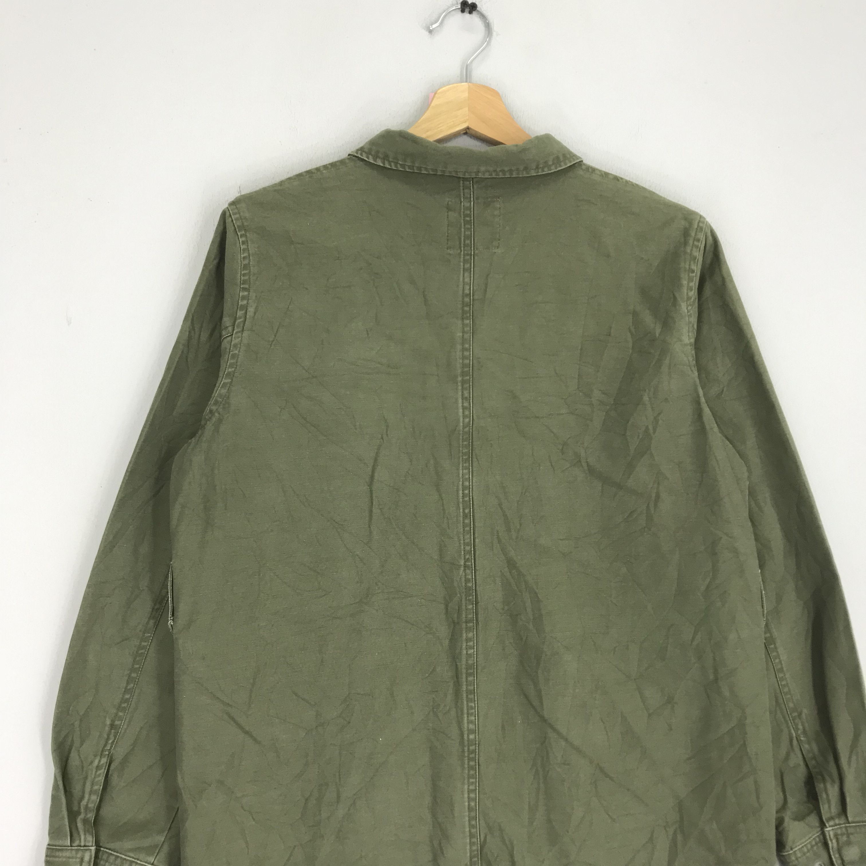 Vintage Vintage M 65 Field Jacket Workers Denim Olive Green Jacket Size US M / EU 48-50 / 2 - 6 Thumbnail