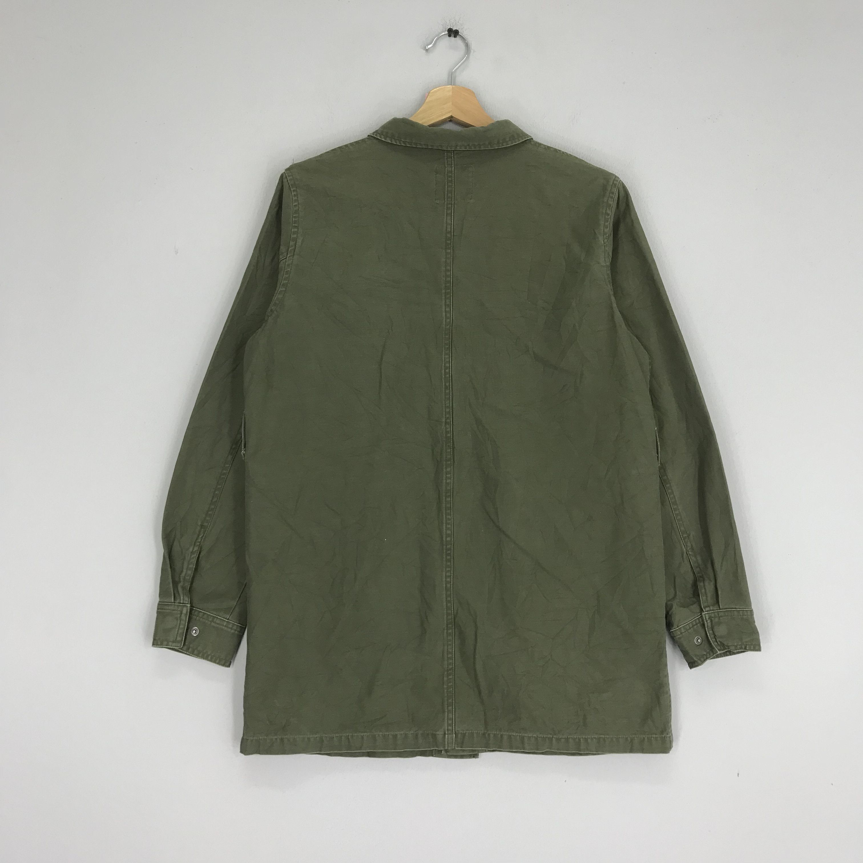 Vintage Vintage M 65 Field Jacket Workers Denim Olive Green Jacket Size US M / EU 48-50 / 2 - 2 Thumbnail
