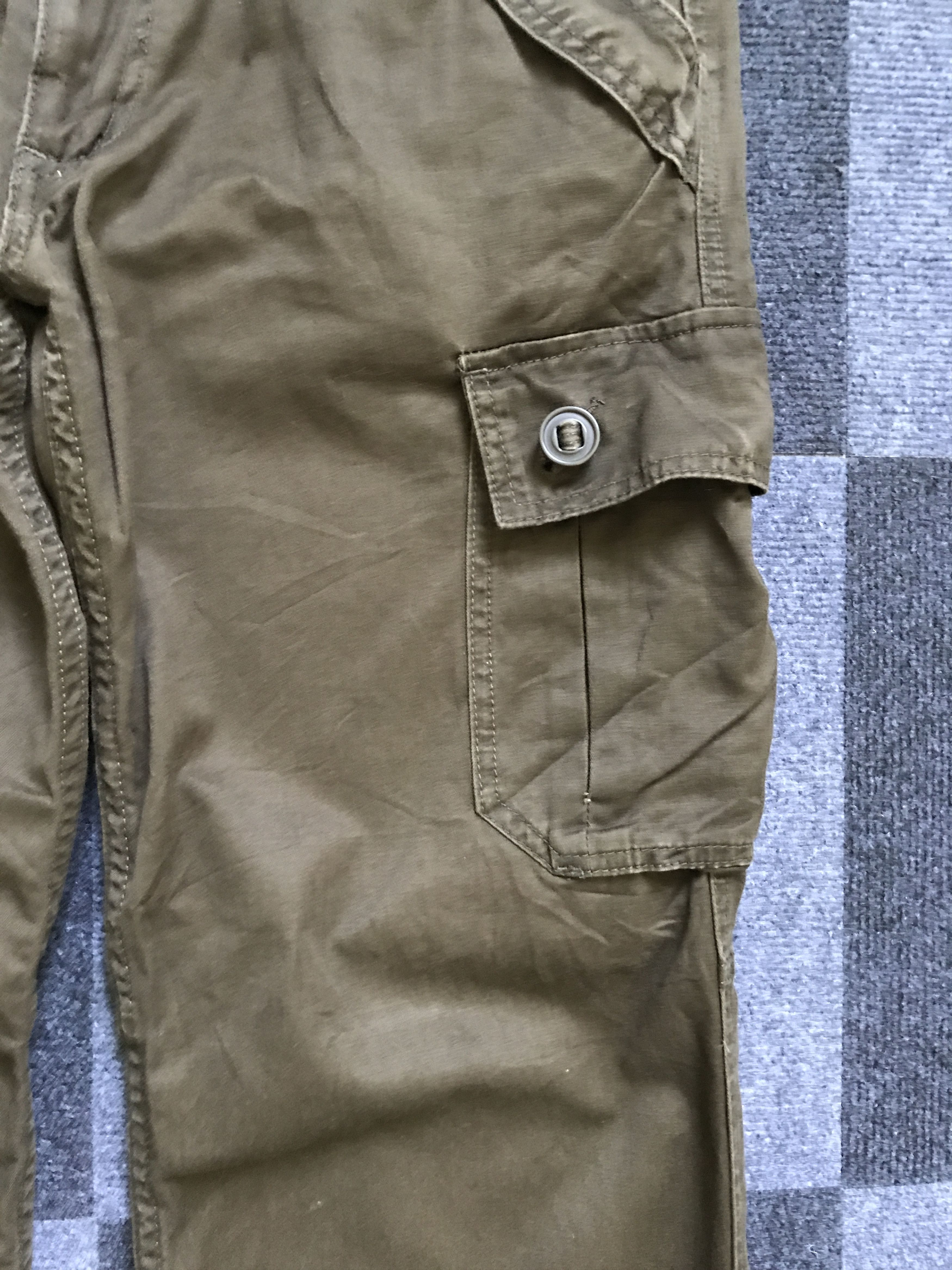 Japanese Brand CP202 BACK NUMBER Japam Military Cargo Pant Size US 33 - 5 Thumbnail