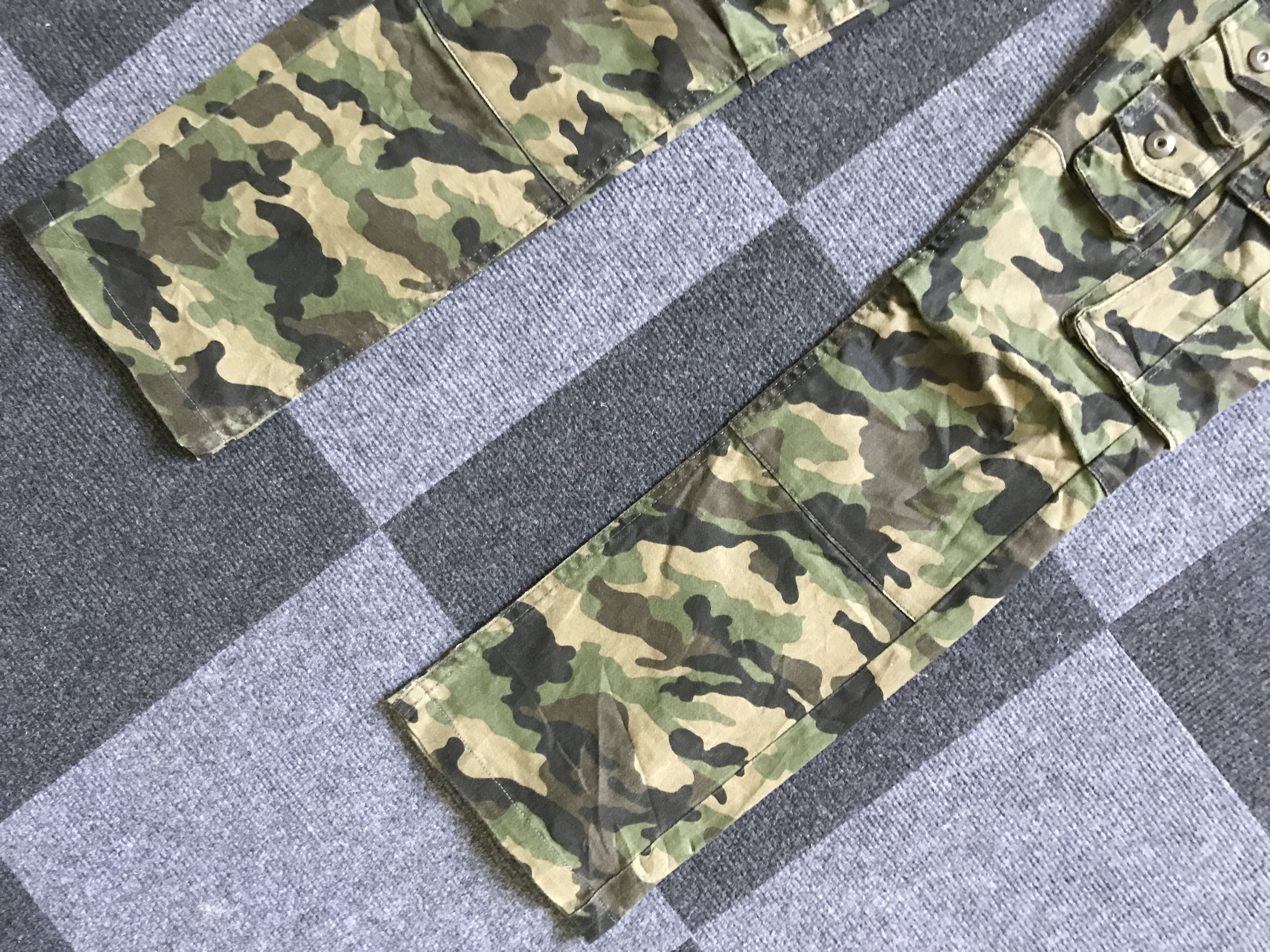 Japanese Brand CP203 NO ID Japan Punk Seditionaries Parasites Cargo Pant Size US 31 - 6 Thumbnail