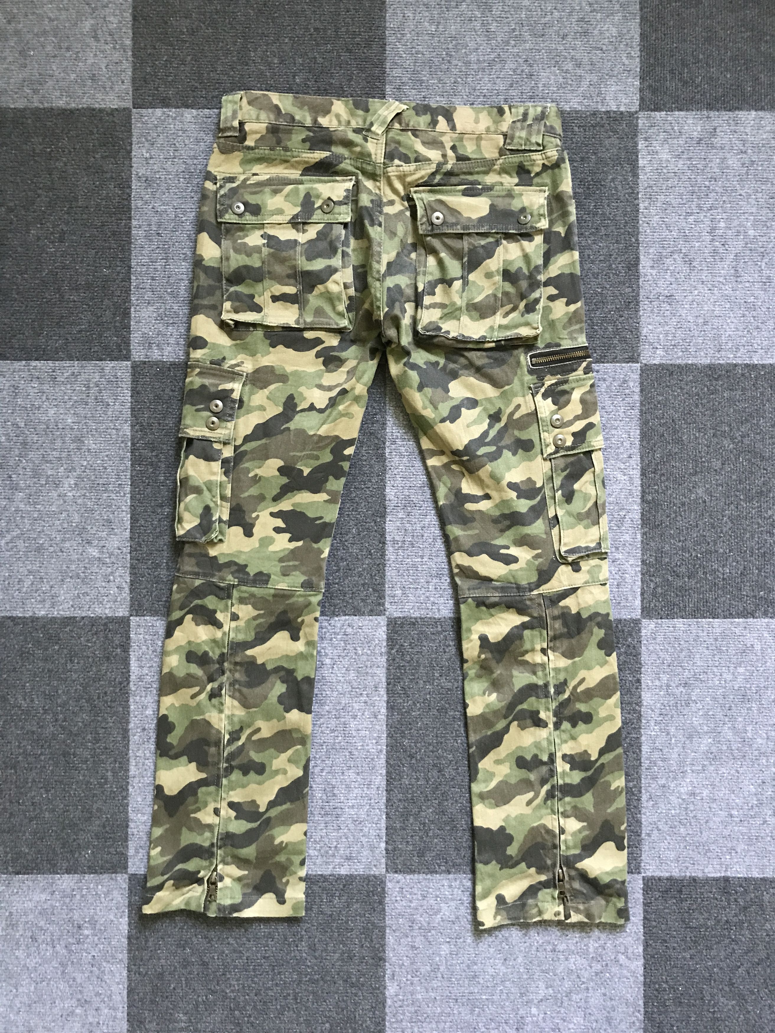 Japanese Brand CP203 NO ID Japan Punk Seditionaries Parasites Cargo Pant Size US 31 - 11 Thumbnail