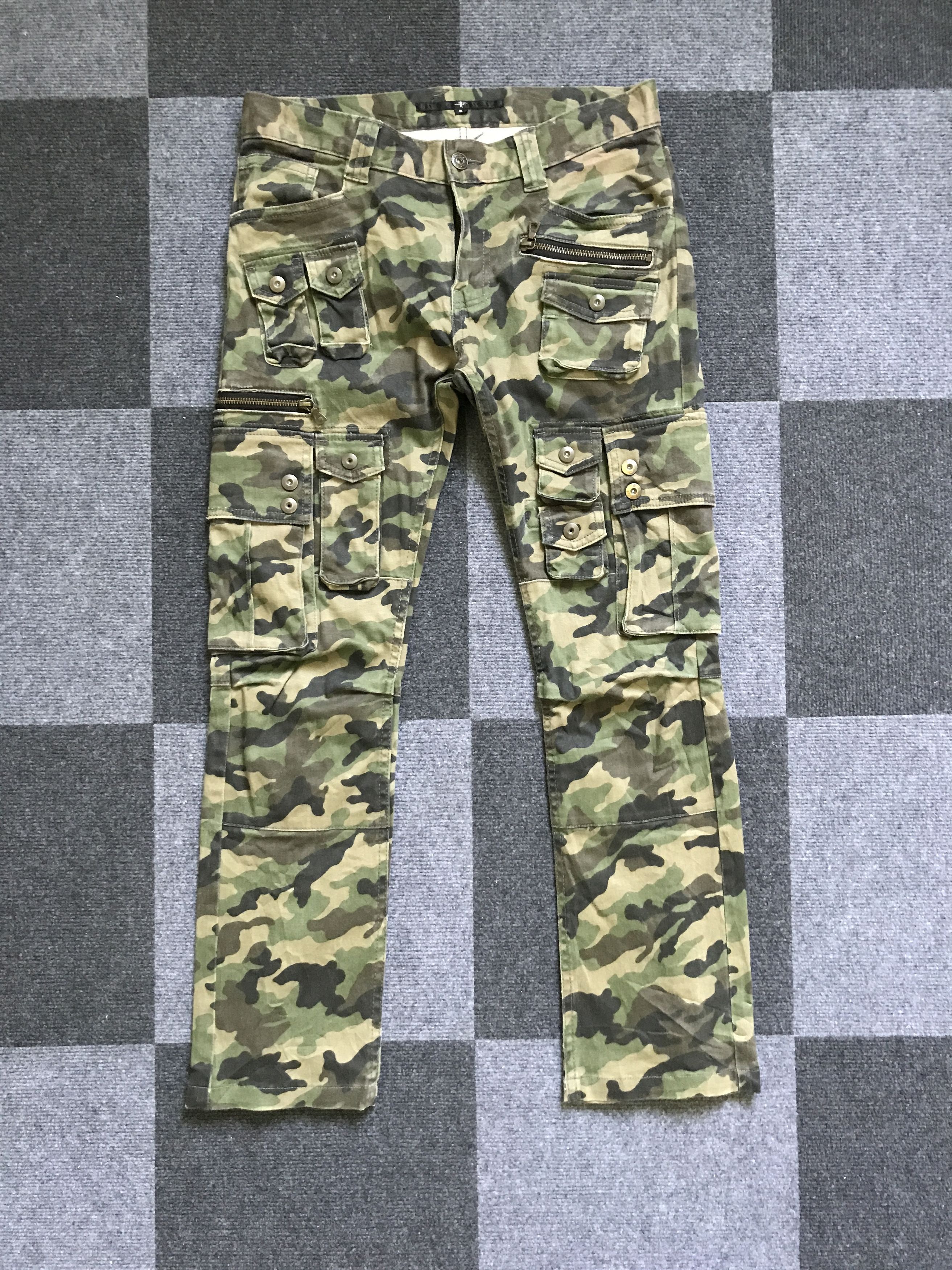 Japanese Brand CP203 NO ID Japan Punk Seditionaries Parasites Cargo Pant Size US 31 - 3 Thumbnail