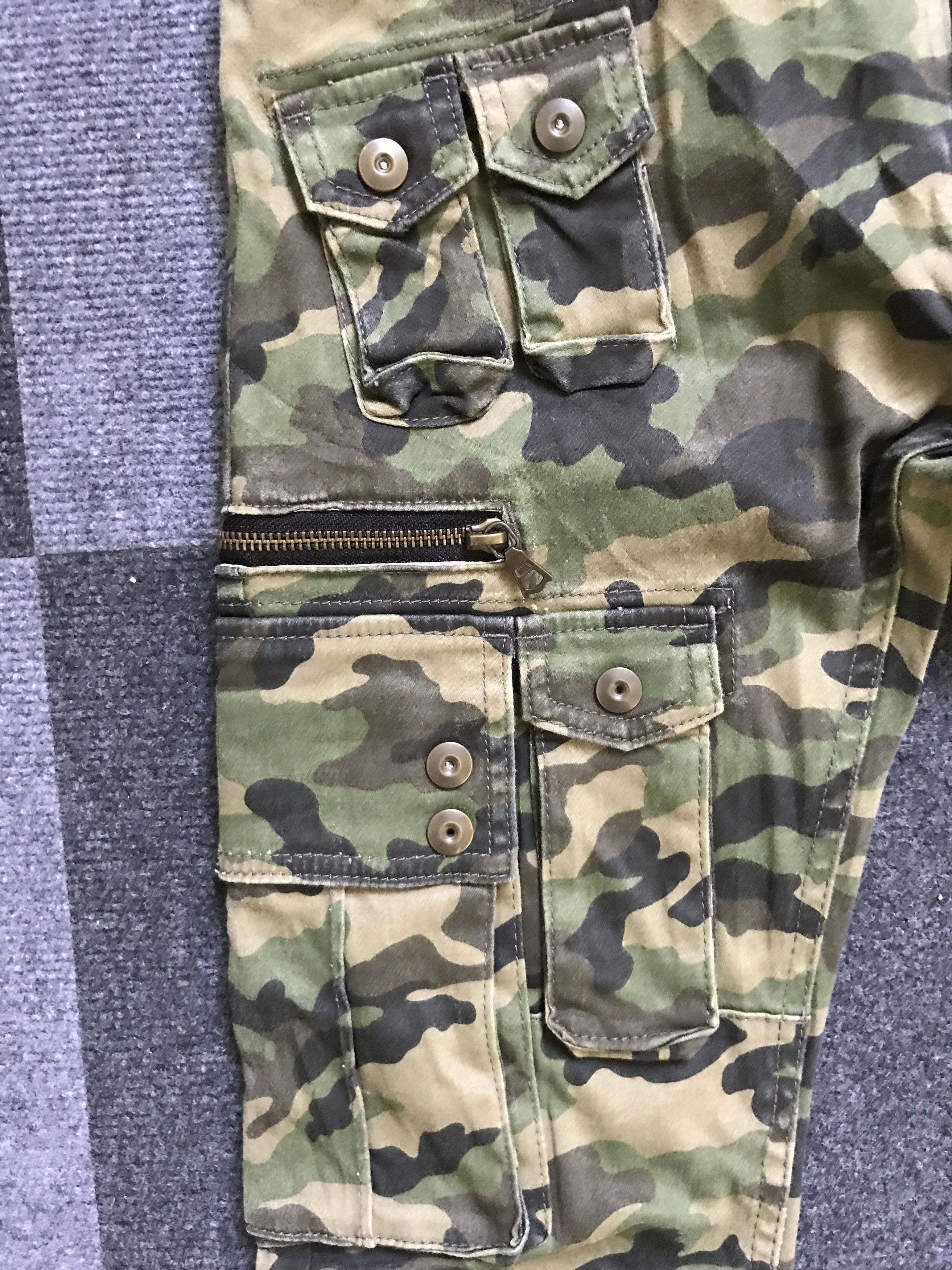 Japanese Brand CP203 NO ID Japan Punk Seditionaries Parasites Cargo Pant Size US 31 - 7 Thumbnail
