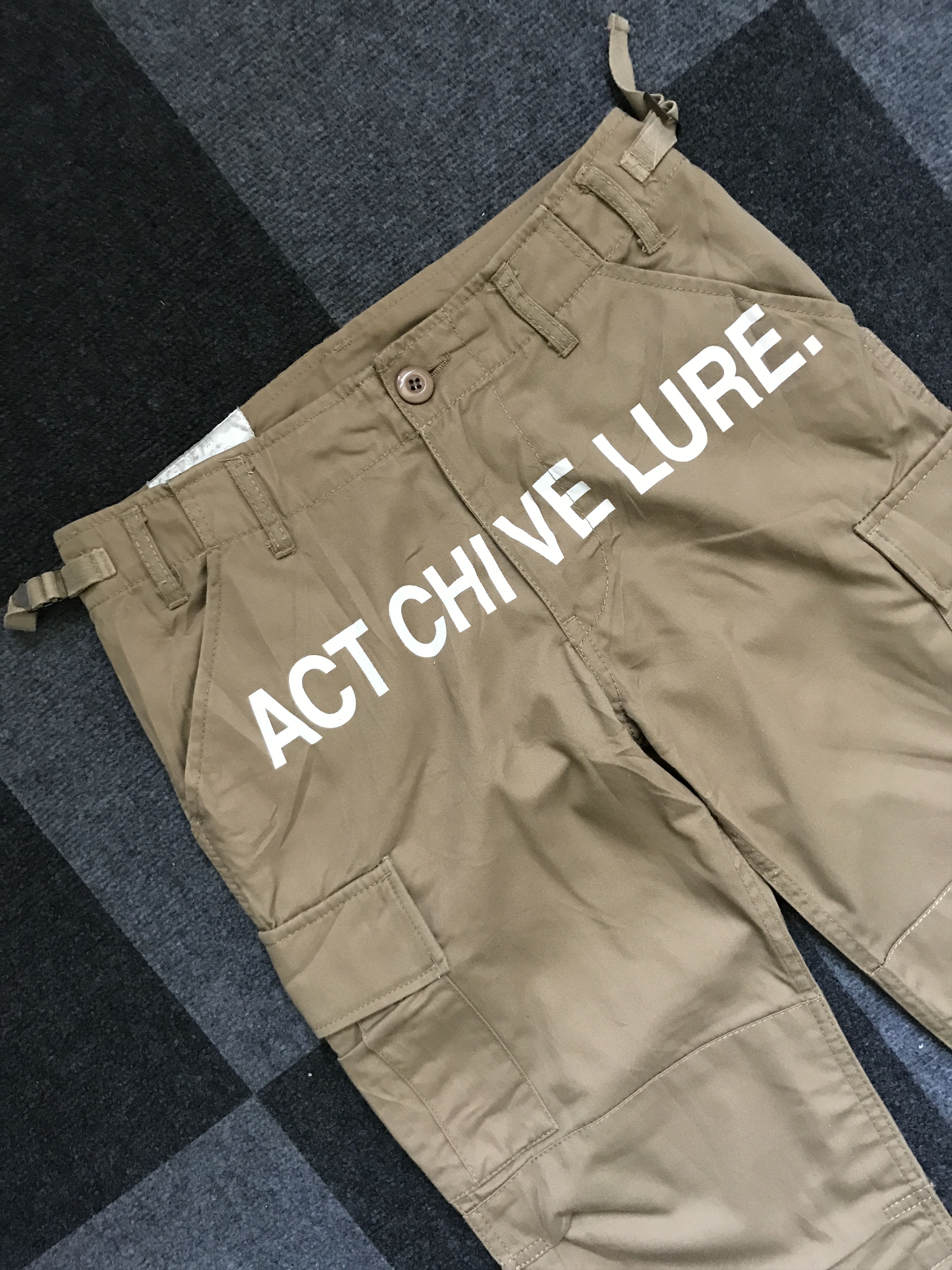 Japanese Brand CP206 RED ARK Japan Speel Out Print Cargo Pant Size US 29 - 4 Thumbnail