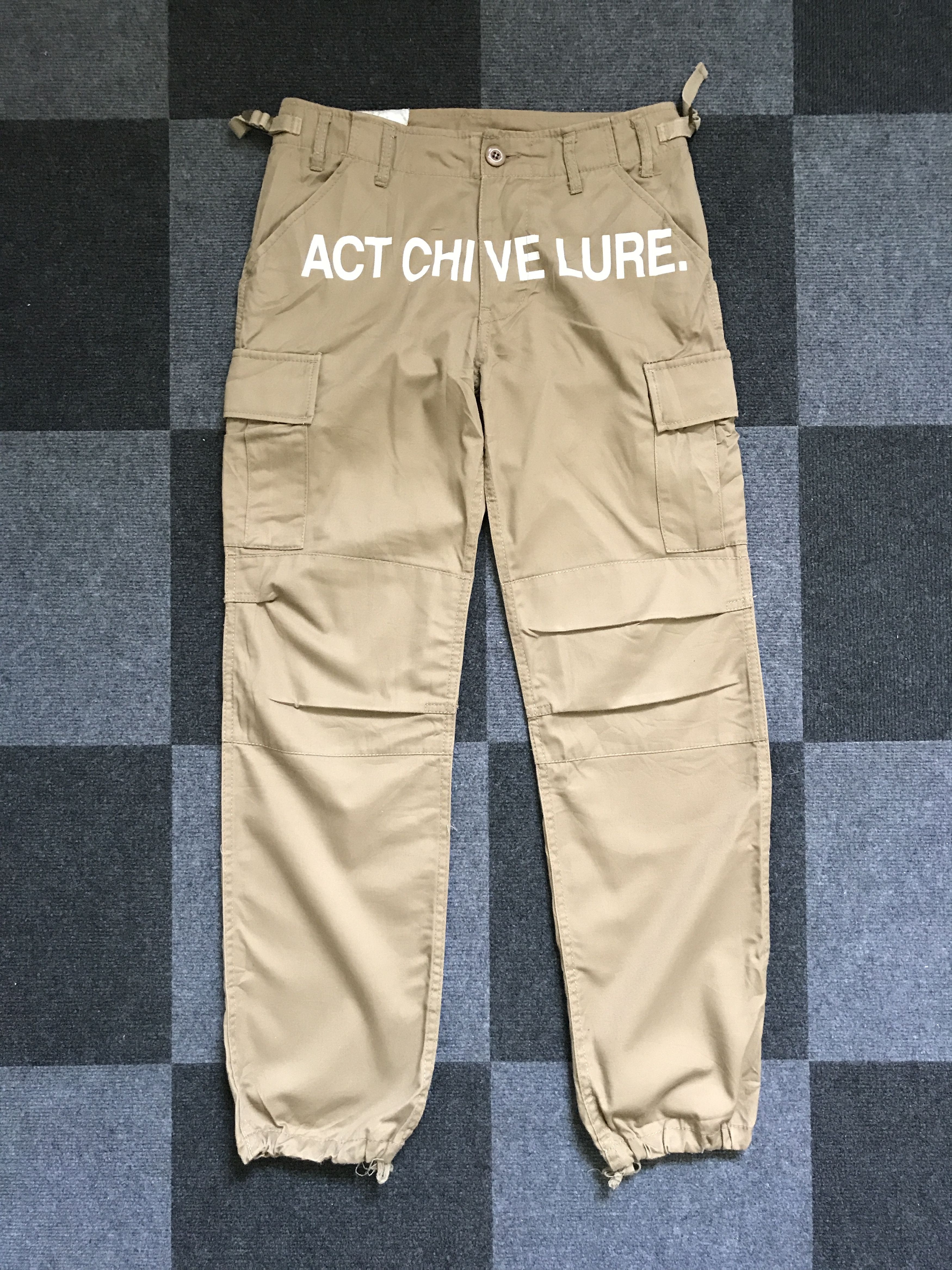 Japanese Brand CP206 RED ARK Japan Speel Out Print Cargo Pant Size US 29 - 3 Thumbnail