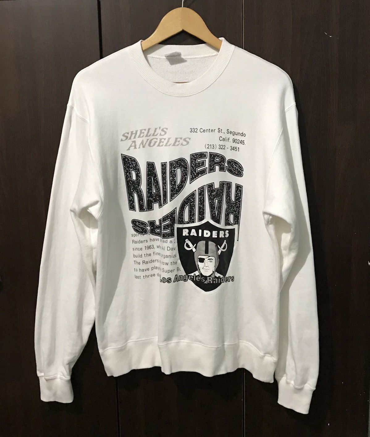 Vintage Raiders Los Angeles Raiders Raiders Crew Neck Sweatshirt