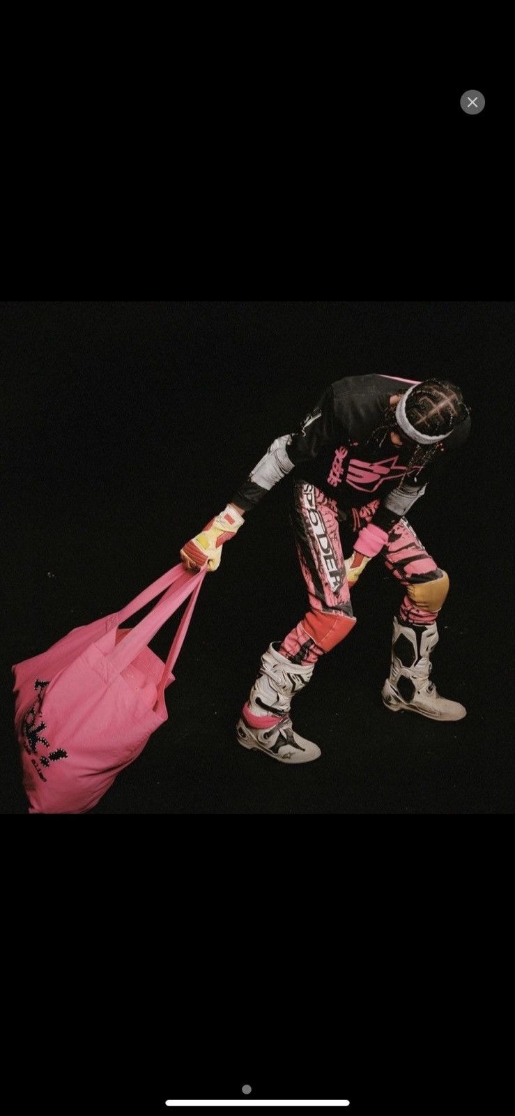 Sp5der SPIDER WORLDWIDE P*NK Oversized Totebag Size ONE SIZE - 3 Thumbnail