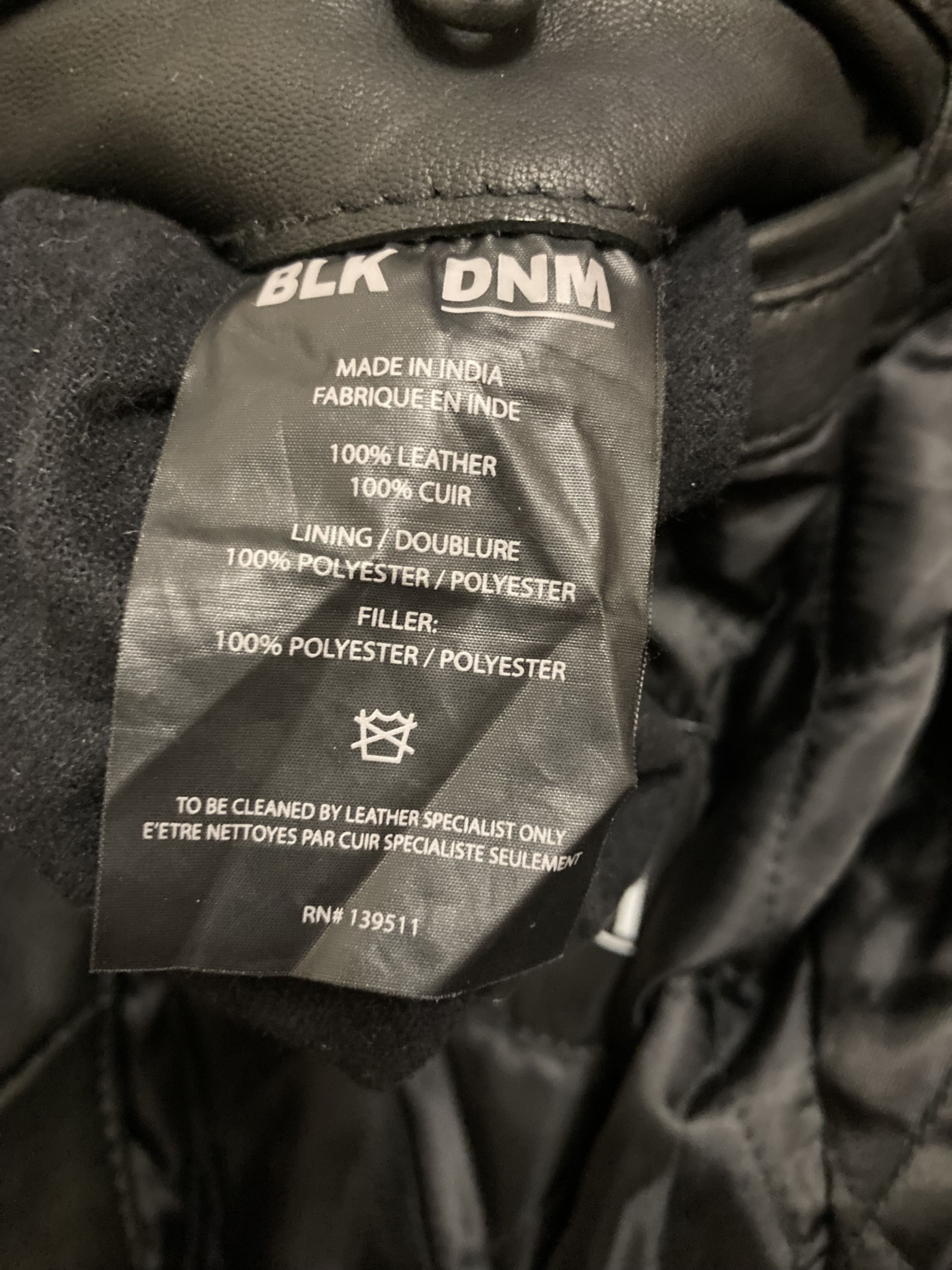 Blk Dnm BLK DNM Black Leather Jacket 8 Rock Star Size XS / US 0-2 / IT 36-38 - 6 Thumbnail