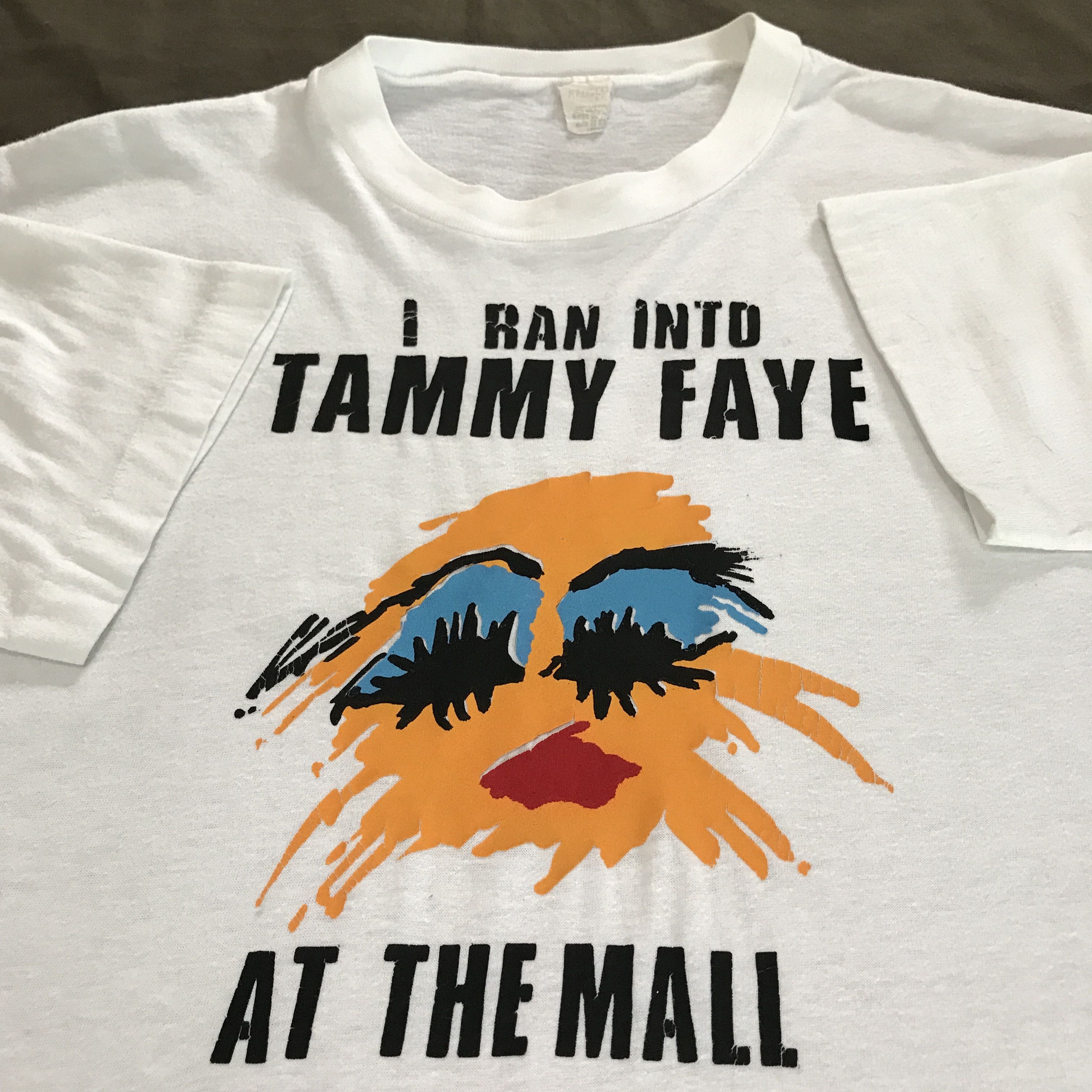 Vintage Vintage I Ran Into Tammy Faye at The Mall Tee Humor Size US L / EU 52-54 / 3 - 1 Thumbnail