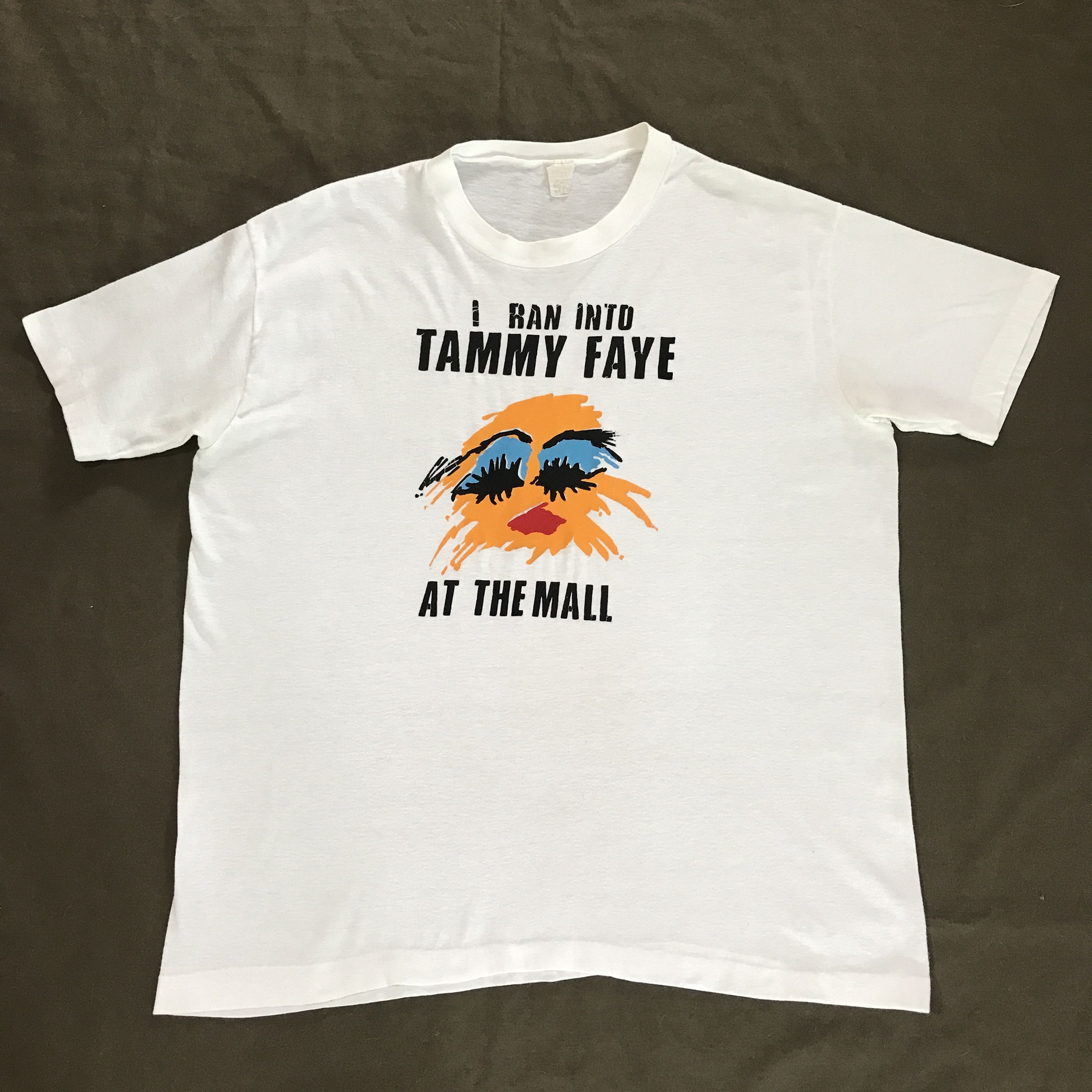 Vintage Vintage I Ran Into Tammy Faye at The Mall Tee Humor Size US L / EU 52-54 / 3 - 2 Thumbnail