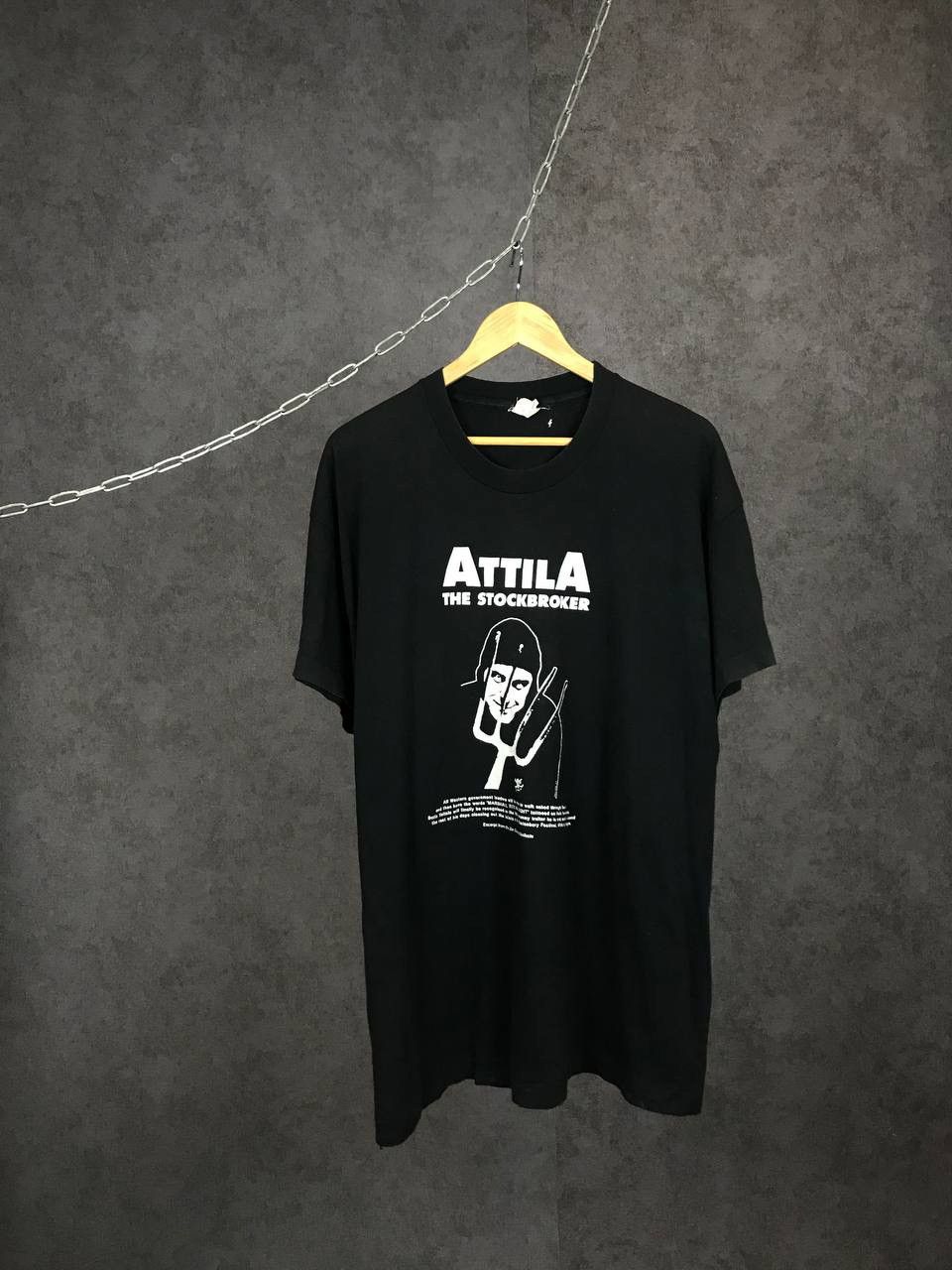 Band Tees × Vintage Attila the stockbroker 1993 vintage cult rock band tee Size US XL / EU 56 / 4 - 1 Thumbnail