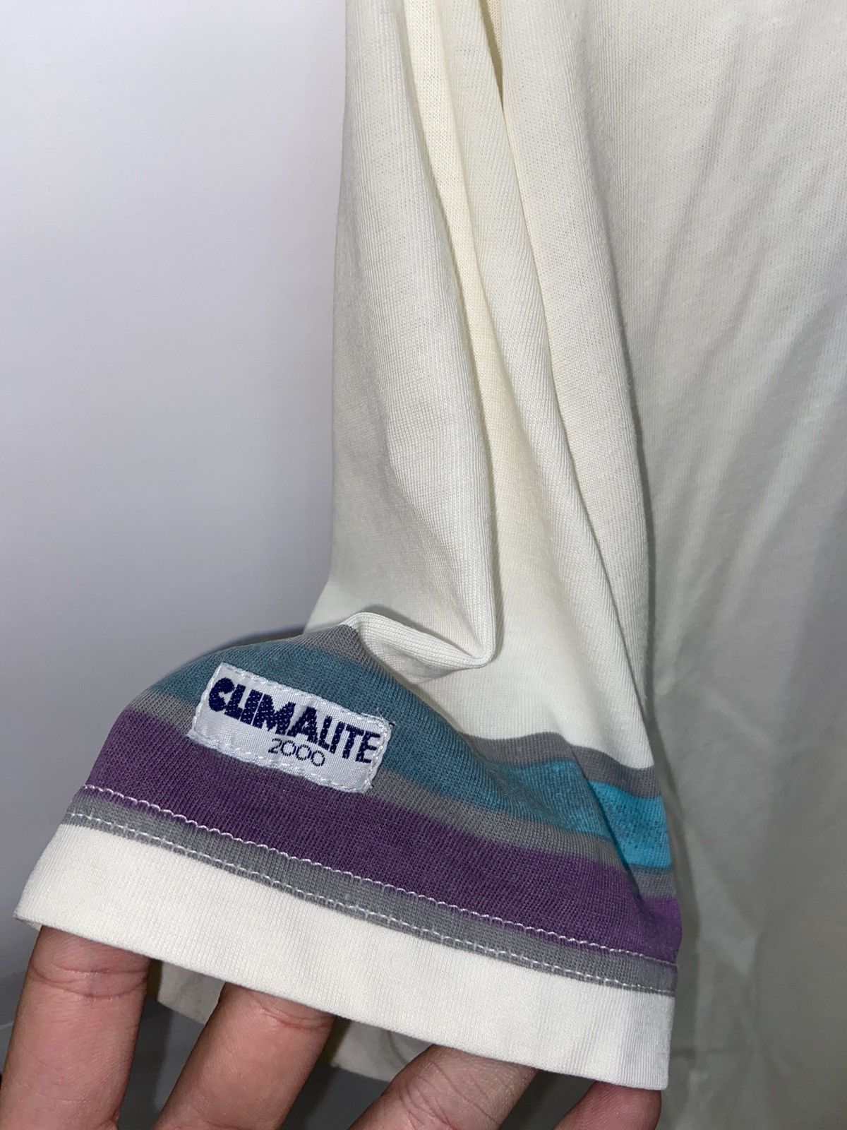Adidas Early 00s vintage Adidas climalite white polo shirt Size US L / EU 52-54 / 3 - 8 Thumbnail