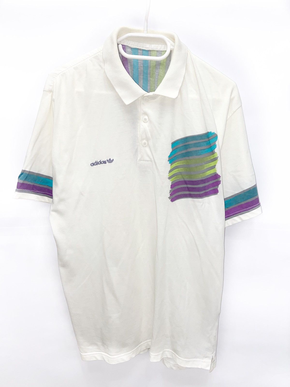 Adidas Early 00s vintage Adidas climalite white polo shirt Size US L / EU 52-54 / 3 - 1 Thumbnail