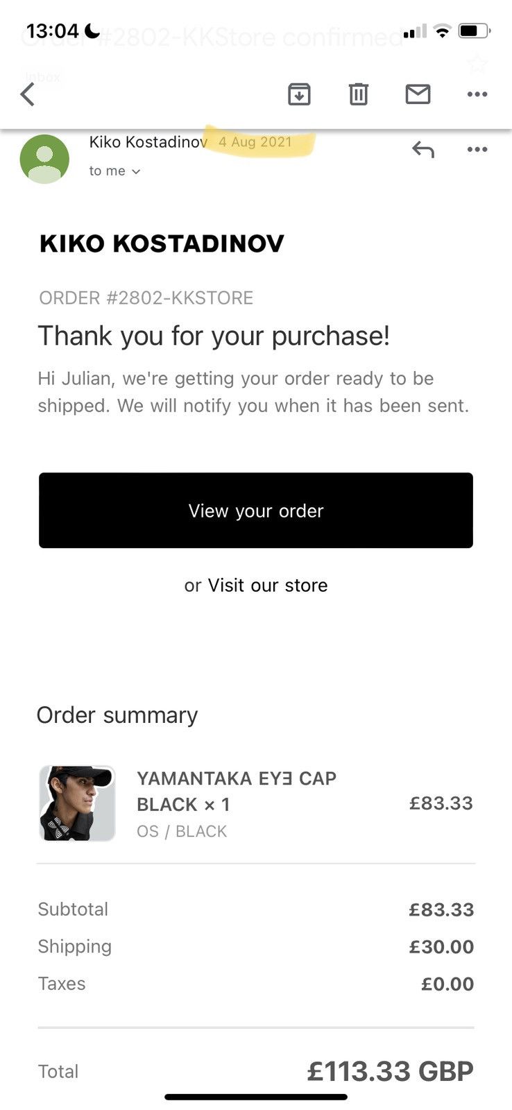 Kiko Kostadinov Kiko Kostadinov Yamantaka Eye Hat | Grailed