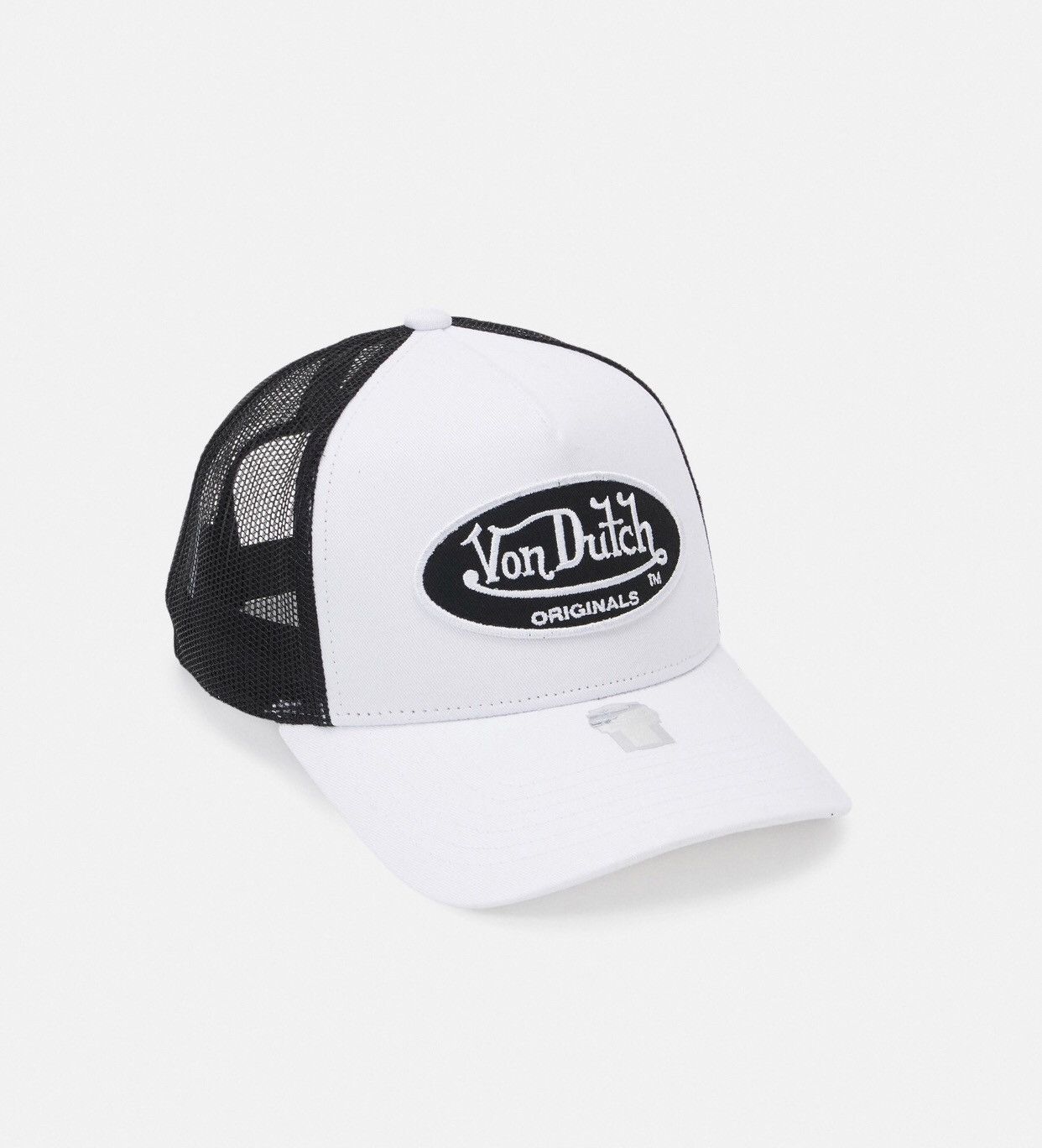 trucker-hat-new-rare-von-dutch-black-white-trucker-cap-grailed