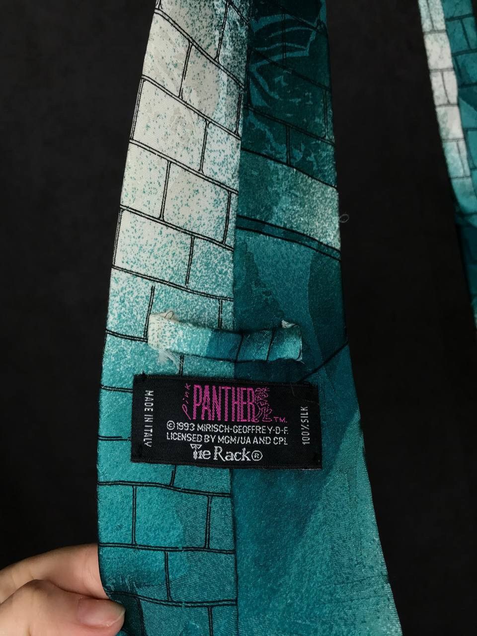 Vintage The Simpsons Pantera looney tunes 1993 vintage cult tie Size ONE SIZE - 3 Thumbnail