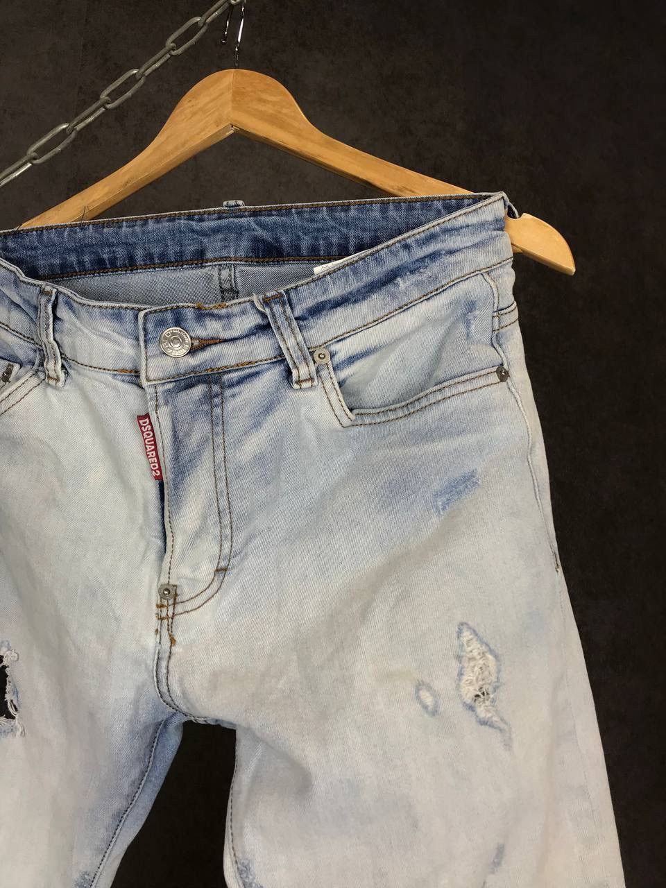 Dsquared2 Dsquared 2 luxury streetwear distressed denim jeans Size US 30 / EU 46 - 2 Thumbnail