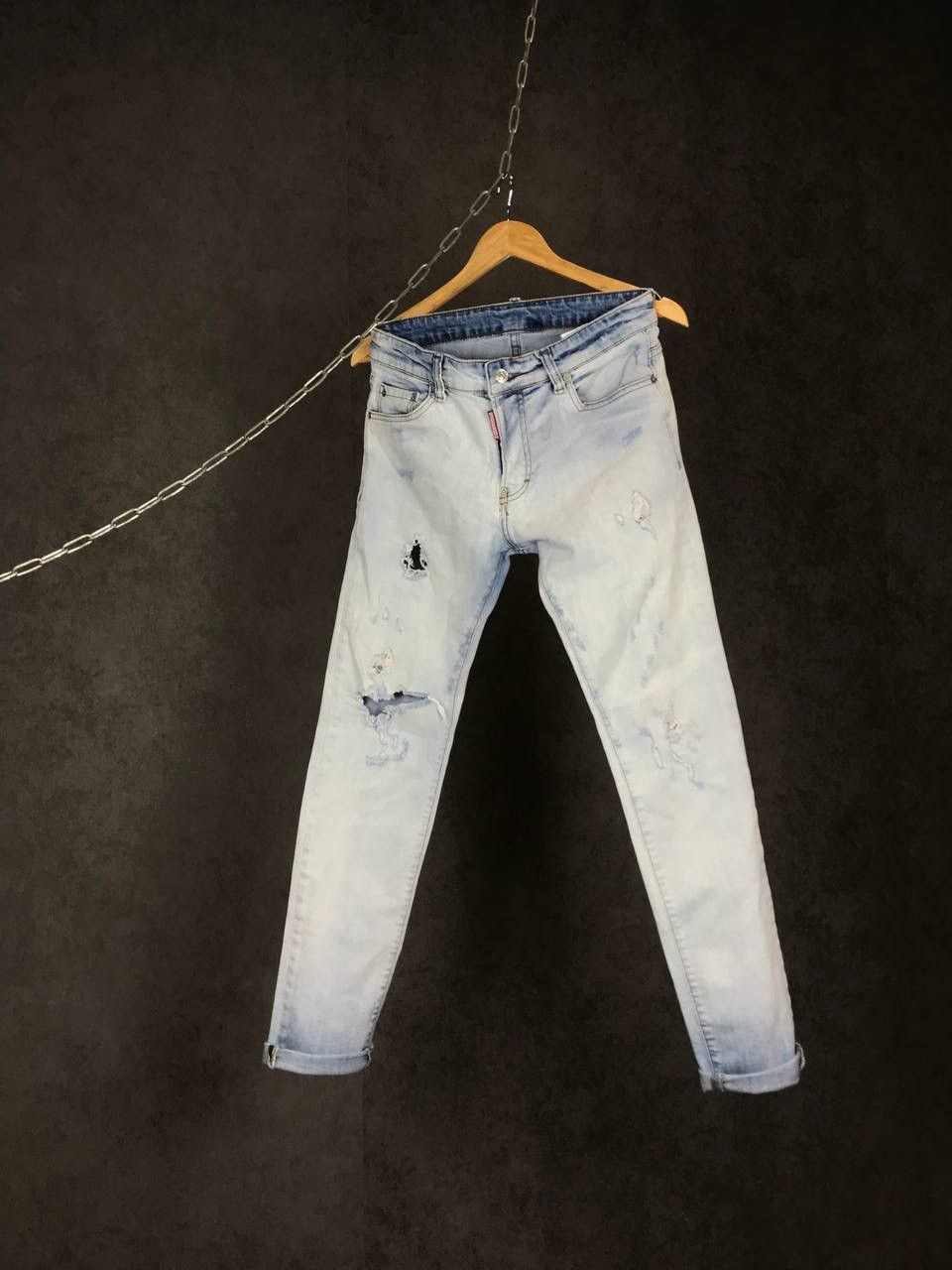 Dsquared2 Dsquared 2 luxury streetwear distressed denim jeans Size US 30 / EU 46 - 1 Thumbnail