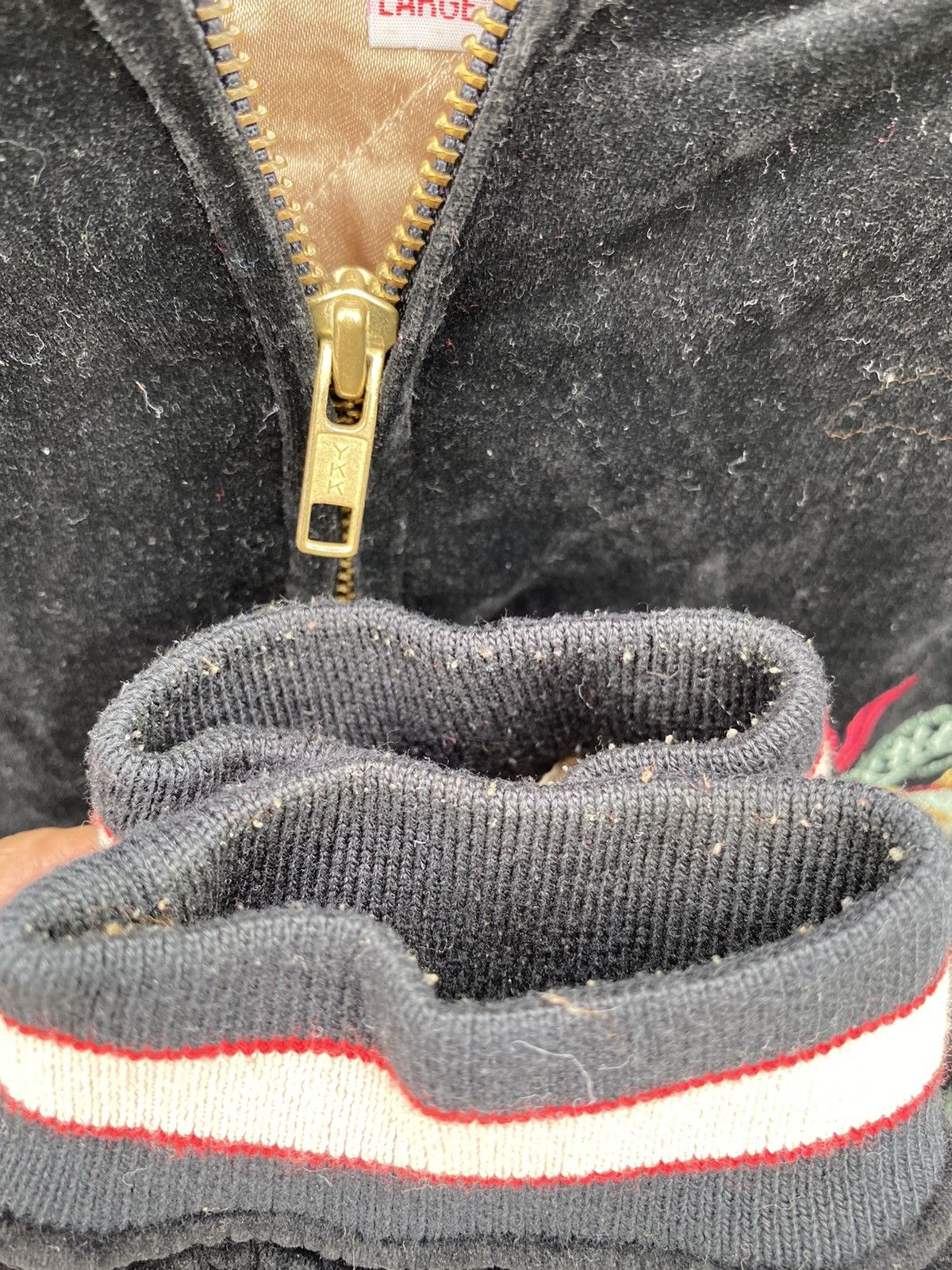 Japanese Brand Vintage SUKAJAN Velvet Dragon Lucky 7th Jacket Size US L / EU 52-54 / 3 - 8 Thumbnail