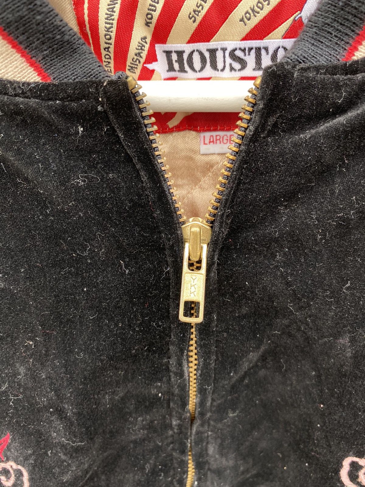 Japanese Brand Vintage SUKAJAN Velvet Dragon Lucky 7th Jacket Size US L / EU 52-54 / 3 - 7 Thumbnail