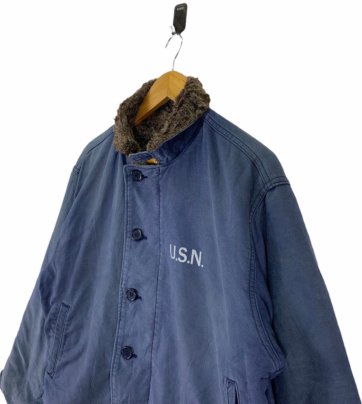 Vintage VINTAGE USN DECK MILITARY BOMBER JACKET Size US M / EU 48-50 / 2 - 3 Thumbnail