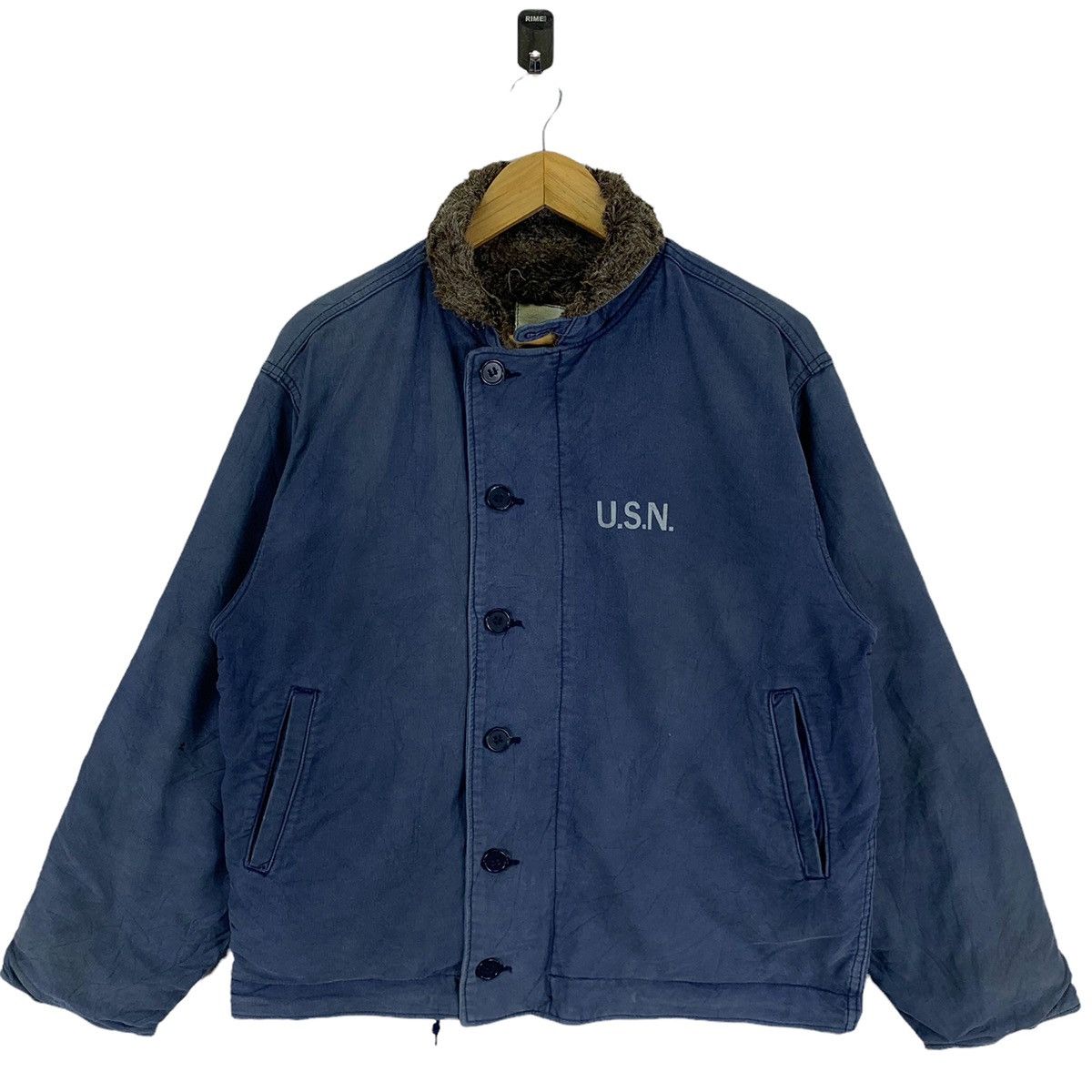 VINTAGE USN DECK MILITARY BOMBER JACKET