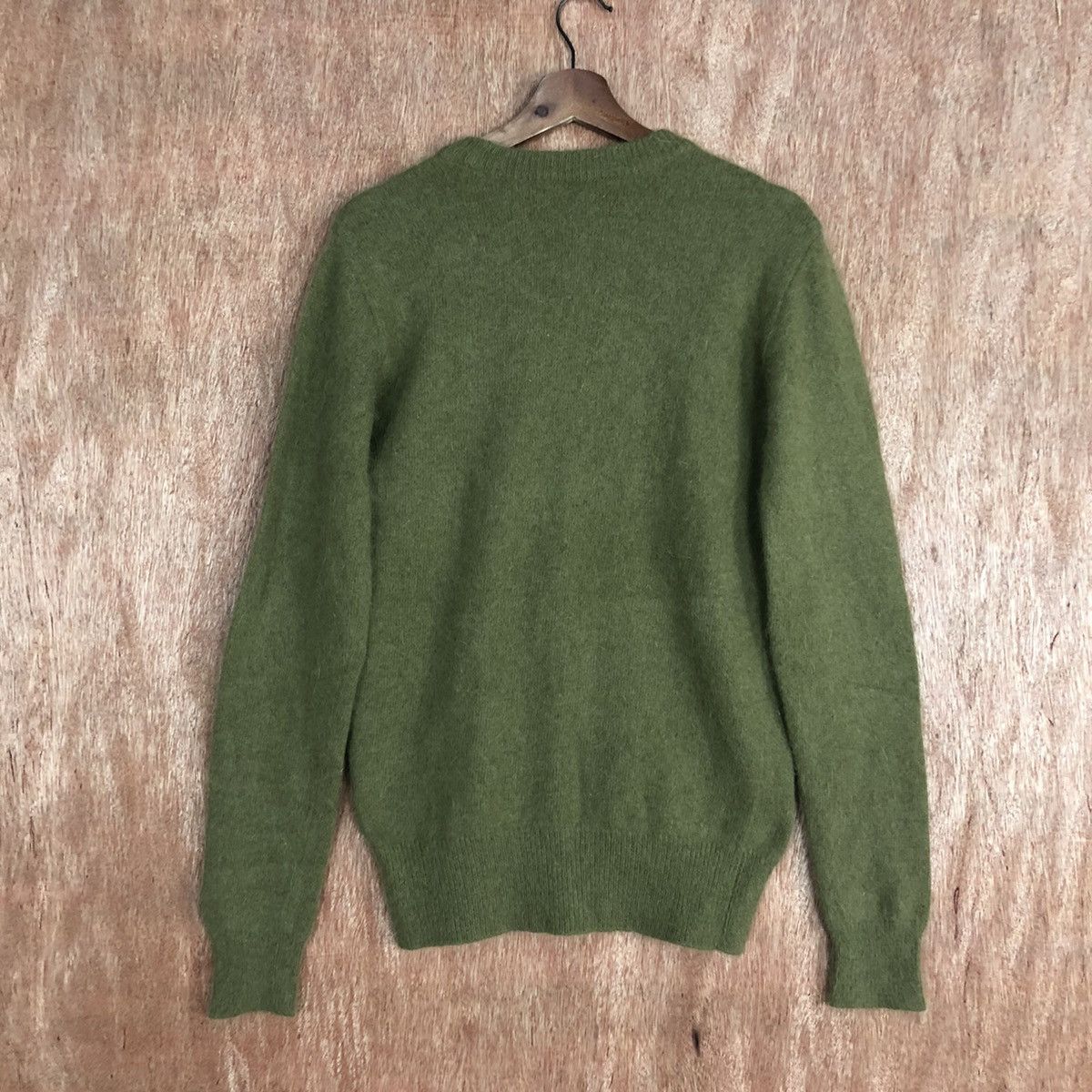 Homespun Knitwear Vintage Plain Green Knit Sweater Size S / US 4 / IT 40 - 9 Thumbnail