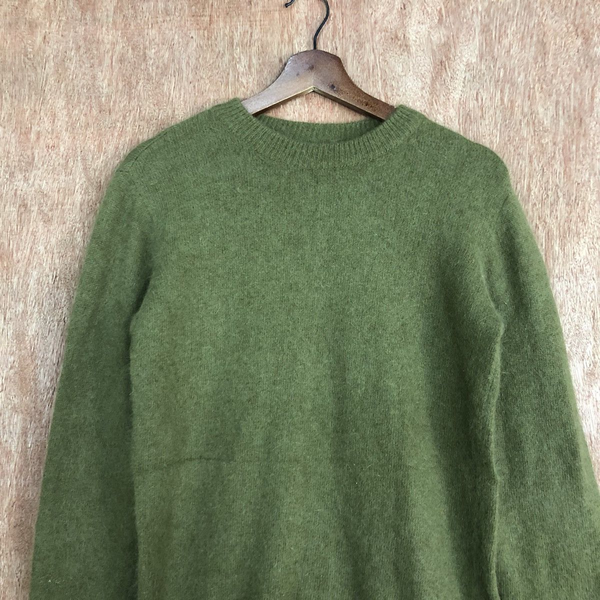 Homespun Knitwear Vintage Plain Green Knit Sweater Size S / US 4 / IT 40 - 8 Thumbnail