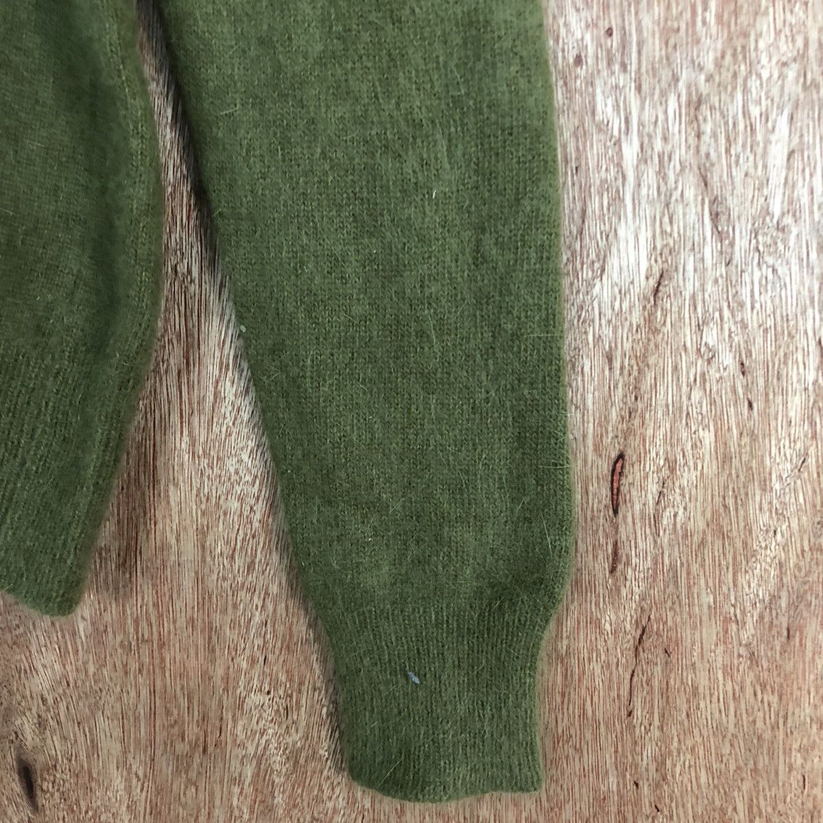 Homespun Knitwear Vintage Plain Green Knit Sweater Size S / US 4 / IT 40 - 4 Thumbnail