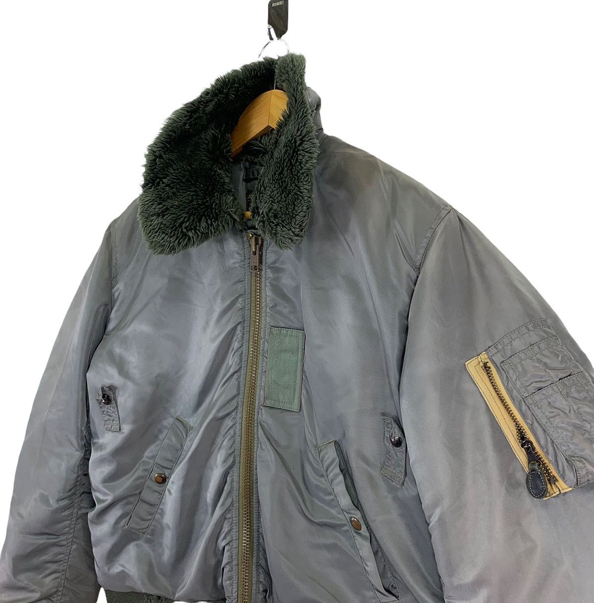 Vintage VINTAGE US AIR FORCE MILITARY FLIGHT BOMBER JACKET Size US L / EU 52-54 / 3 - 3 Thumbnail