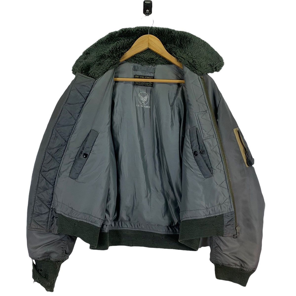 Vintage VINTAGE US AIR FORCE MILITARY FLIGHT BOMBER JACKET Size US L / EU 52-54 / 3 - 6 Thumbnail