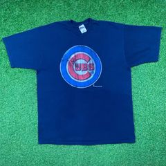 Vintage 90s Liquid Blue Chicago Cubs Blue T Shirt Size L 