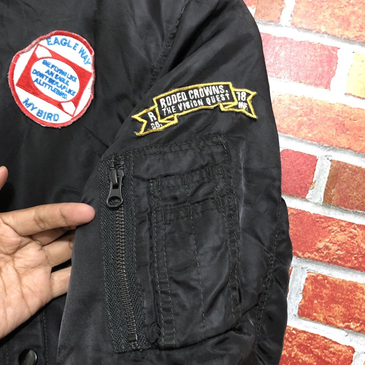 Japanese Brand Rodeo Crowns Reversible Bomber Jacket Size US S / EU 44-46 / 1 - 7 Thumbnail