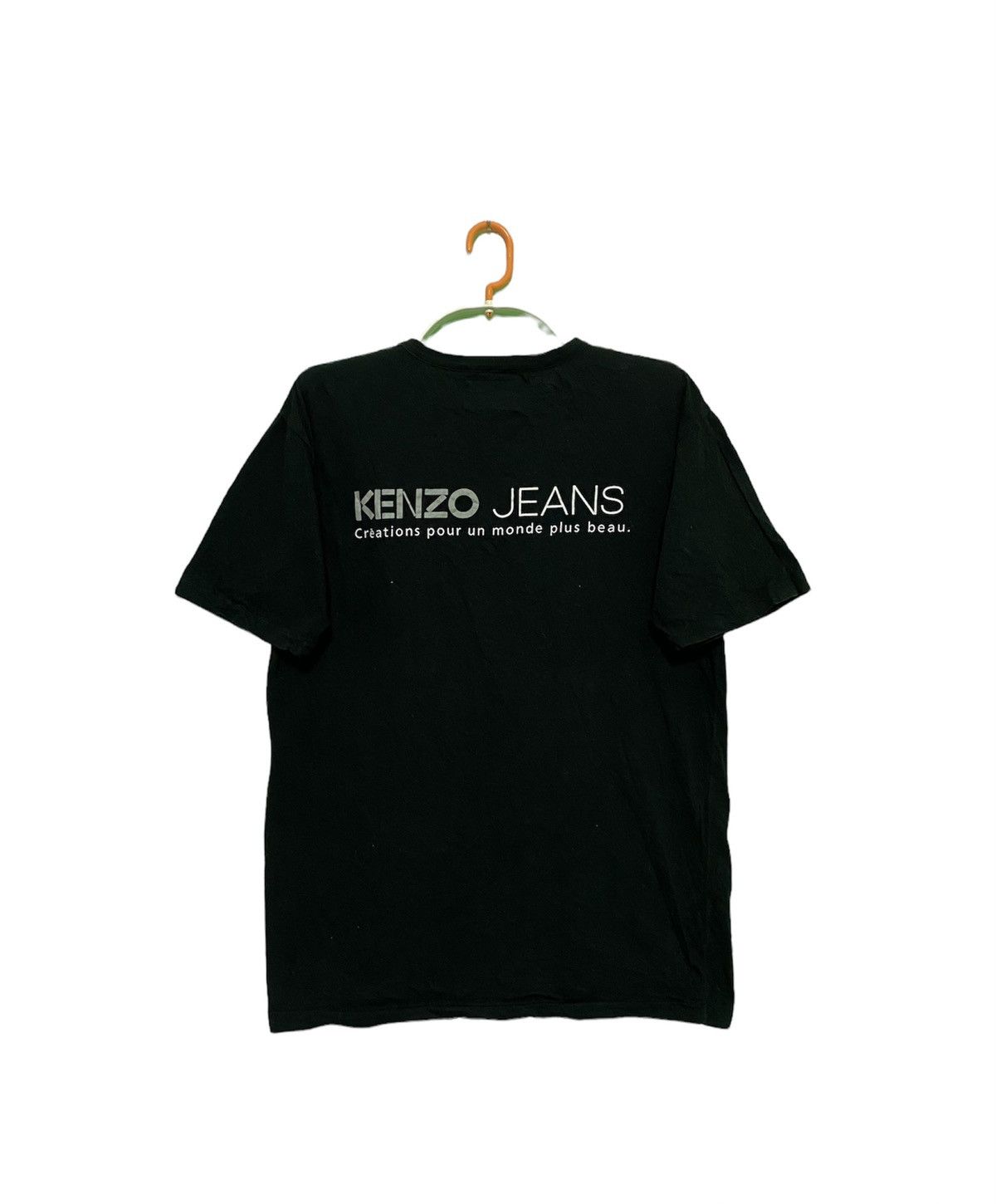 Japanese Brand × Kenzo × Vintage Vintage designer japan Kenzo Jean Spell Out shirt Size US L / EU 52-54 / 3 - 1 Thumbnail