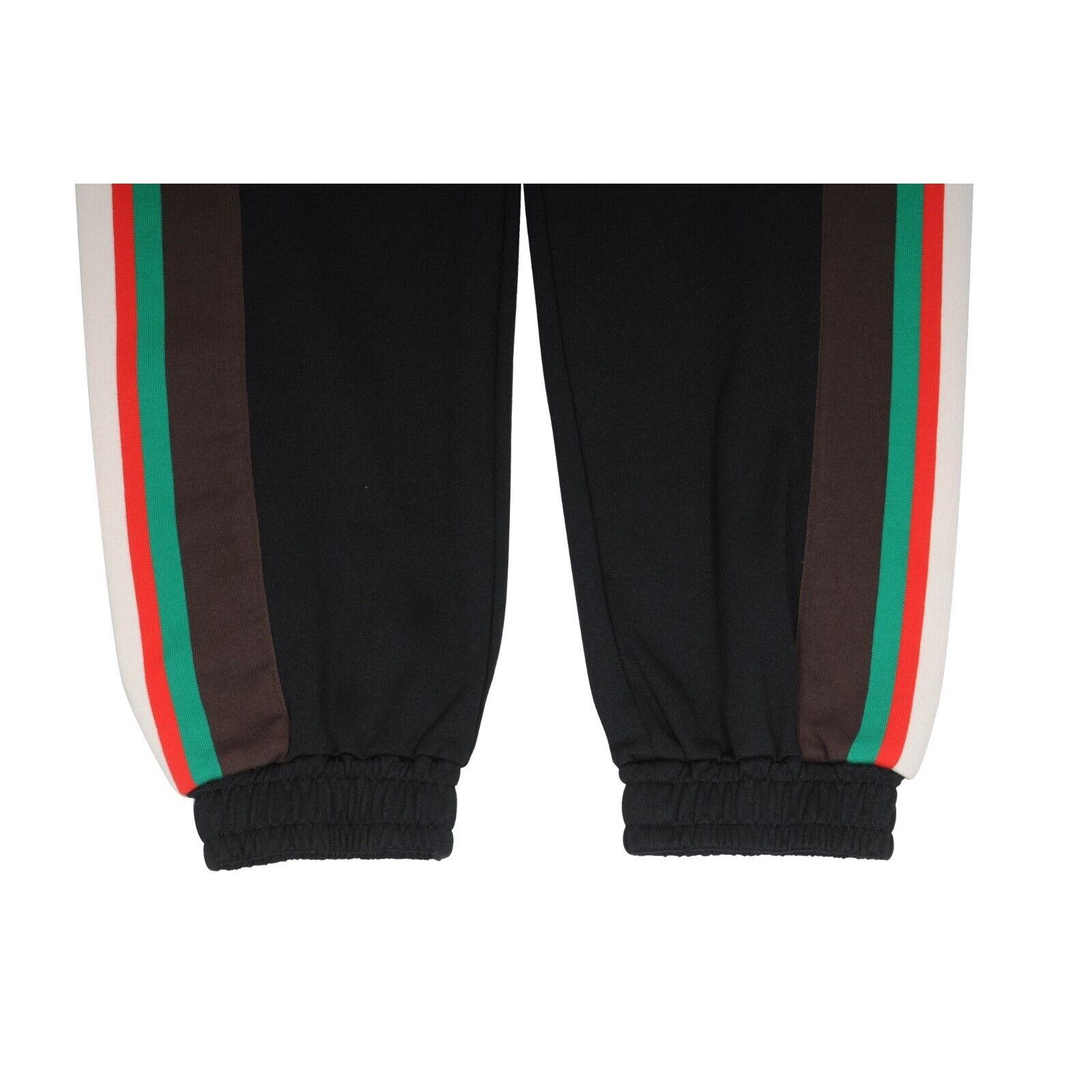 Gucci Striped Track Pants Large Black Green Red Joggers GG Logo Size US 34 / EU 50 - 9 Thumbnail