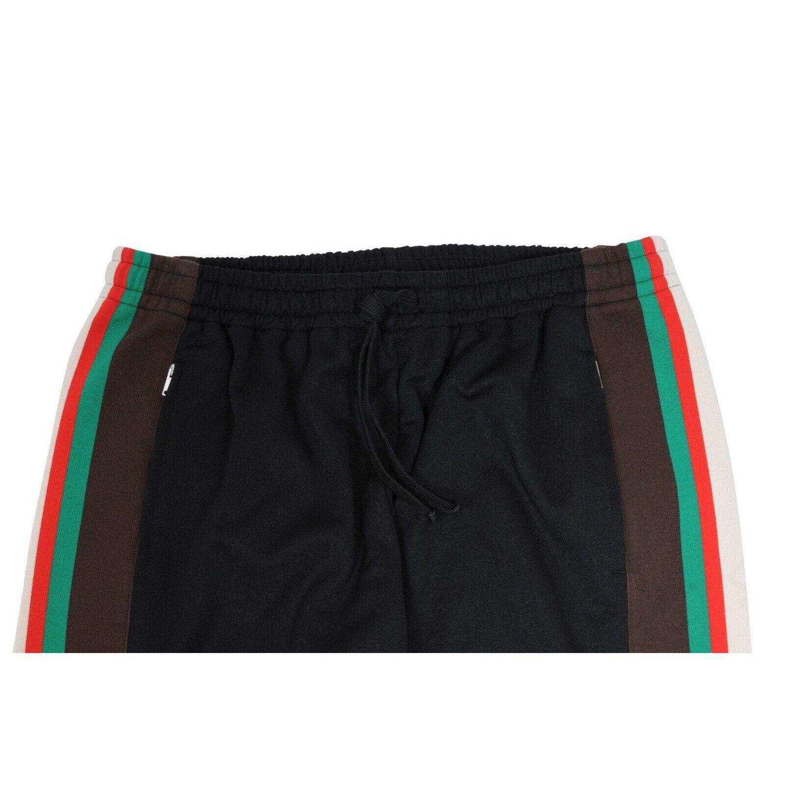 Gucci Striped Track Pants Large Black Green Red Joggers GG Logo Size US 34 / EU 50 - 4 Thumbnail