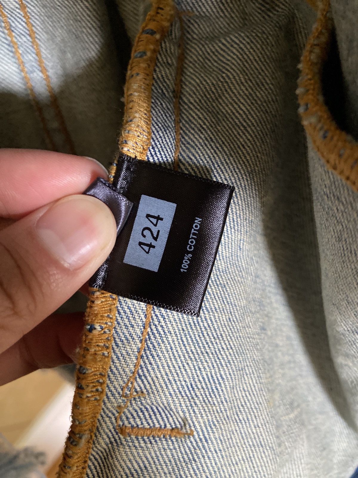 424 2016 Distressed light denim jacket Size US S / EU 44-46 / 1 - 5 Thumbnail