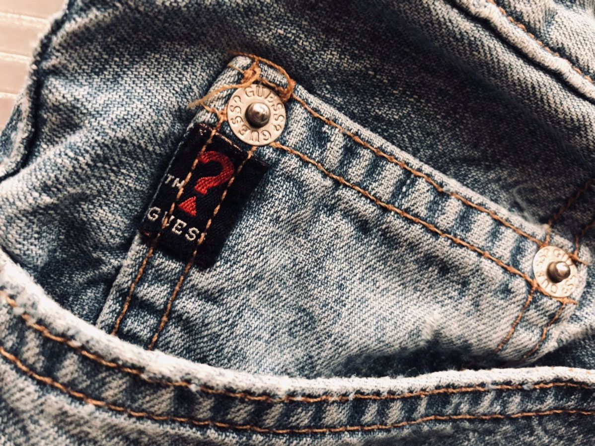 Guess GUESS 🇺🇸 STONEWASHED DENIM SHORTS VINTAGE 90s 31 VGC Size US 31 - 3 Thumbnail
