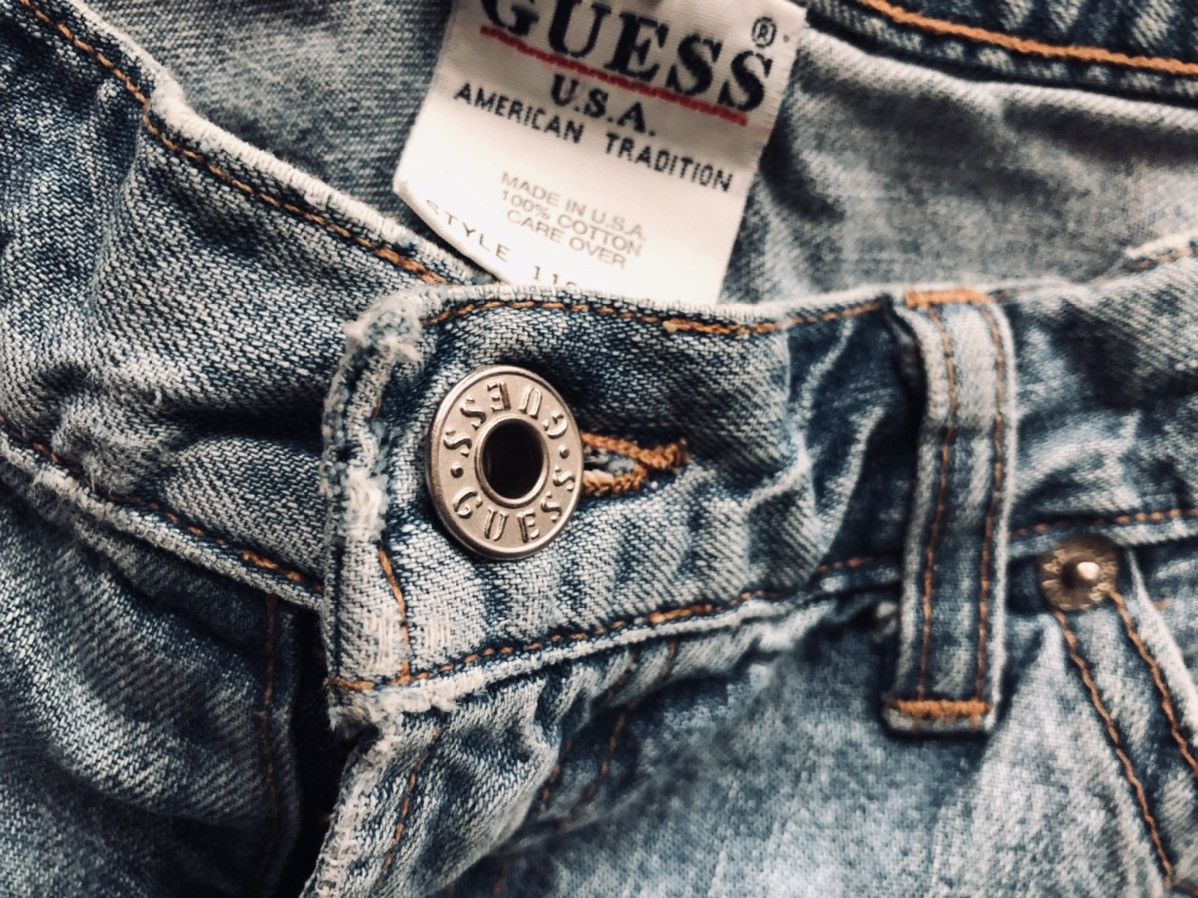 Guess GUESS 🇺🇸 STONEWASHED DENIM SHORTS VINTAGE 90s 31 VGC Size US 31 - 7 Thumbnail
