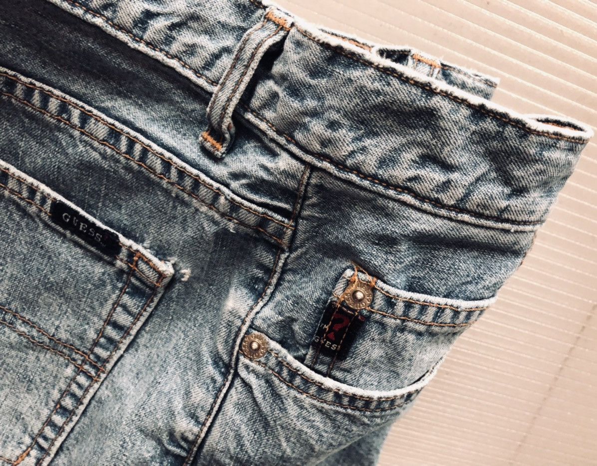 Guess GUESS 🇺🇸 STONEWASHED DENIM SHORTS VINTAGE 90s 31 VGC Size US 31 - 6 Thumbnail